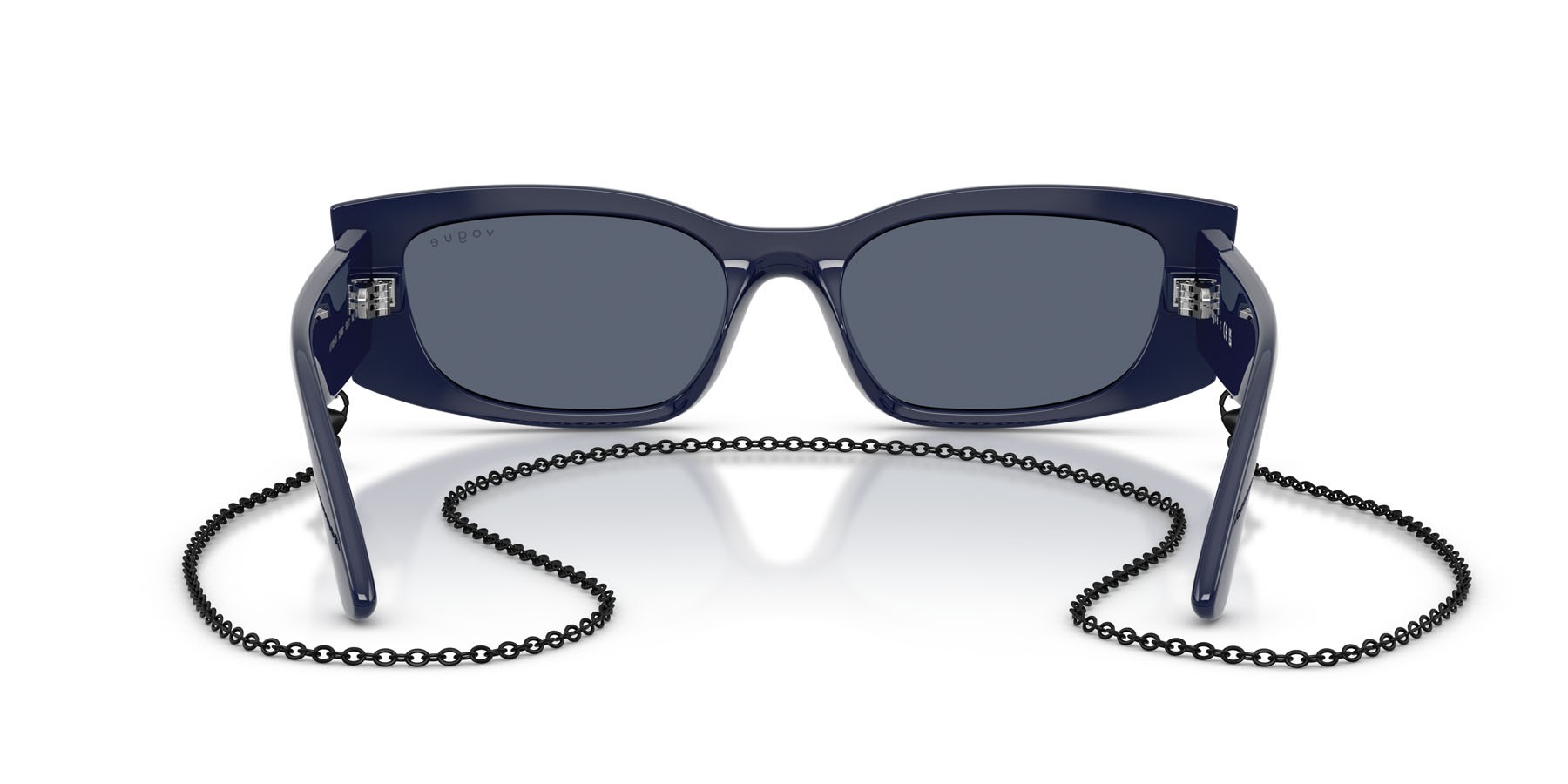 Sunglasses Vogue VO 5655SU (324087) color blu pieno shape square lenses grigio scuro