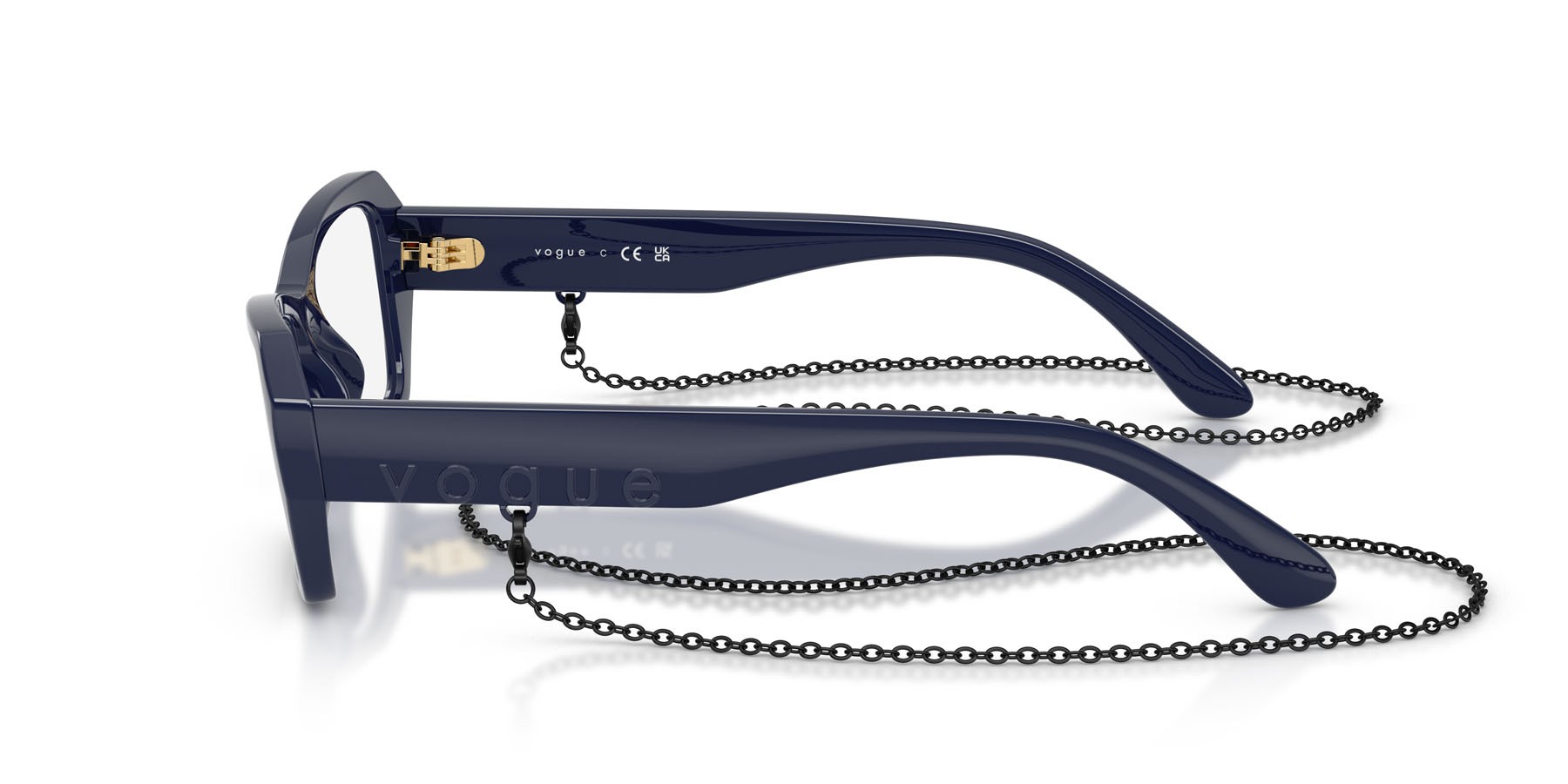 Eyeglasses Vogue VO 5656U (3240) color blu pieno shape butterfly lenses lente demo