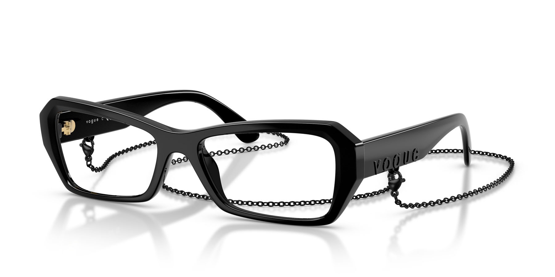 Eyeglasses Vogue VO 5656U (W44) color nero shape butterfly lenses lente demo