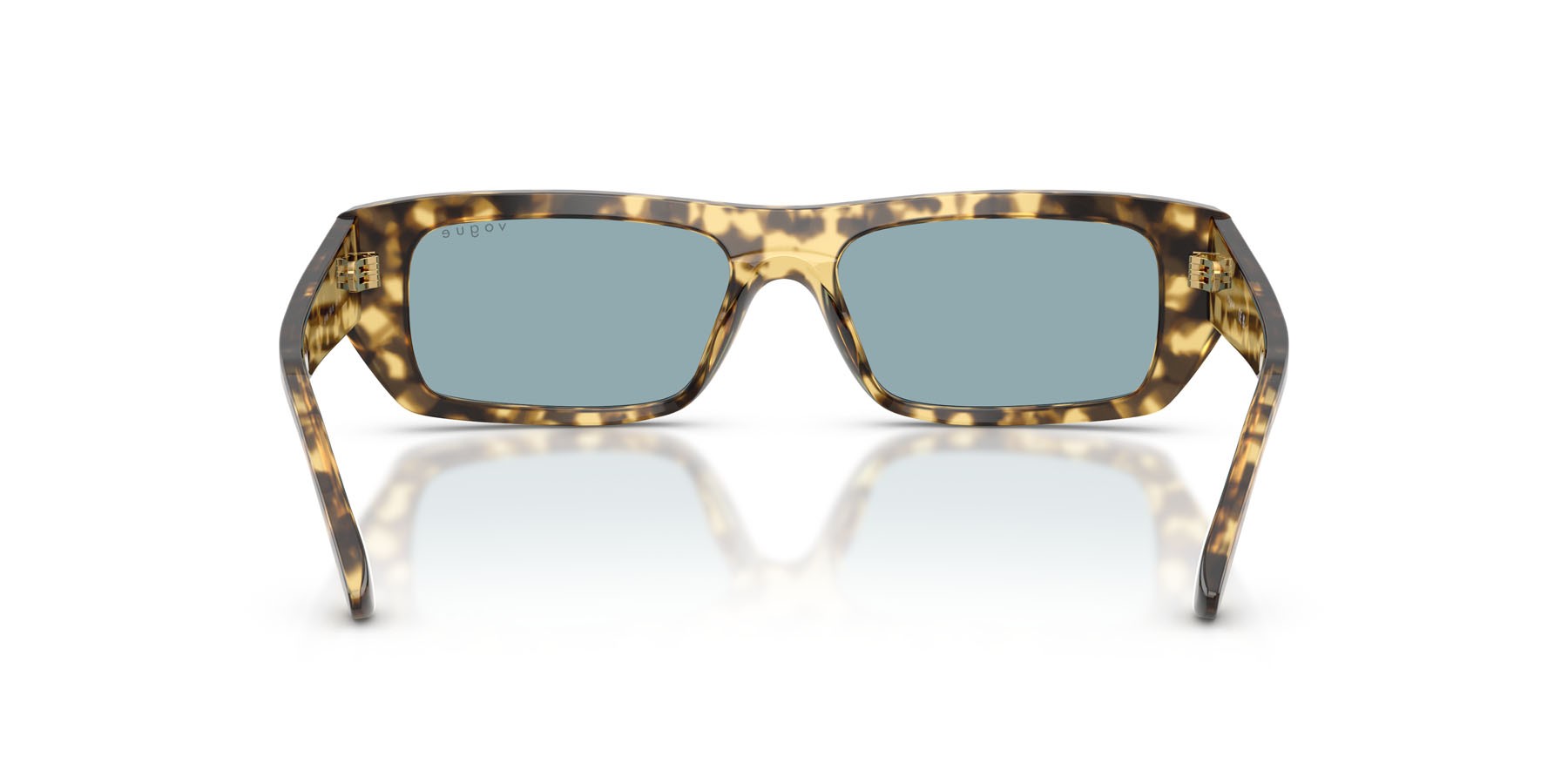 Sunglasses Vogue VO 5657SU (324180) color marrone/beige tartarugato shape rectangle lenses blu