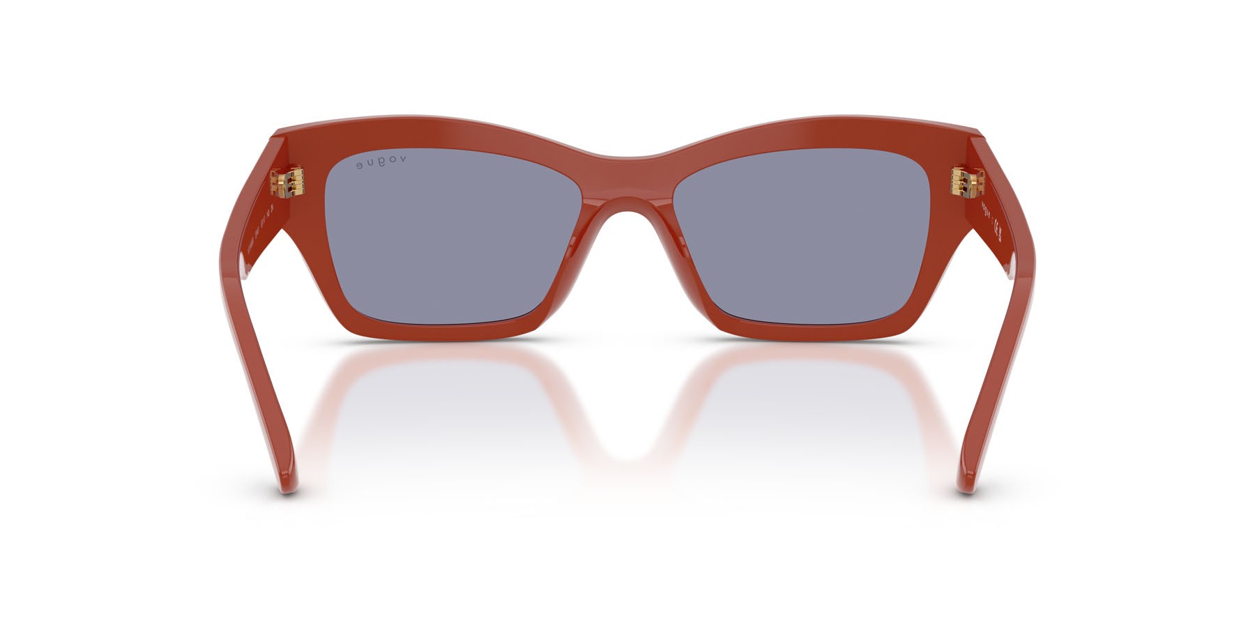 Occhiali da sole Vogue VO 5658SU (3244/1) colore mattone pieno forma farfalla lenti grigio lavanda