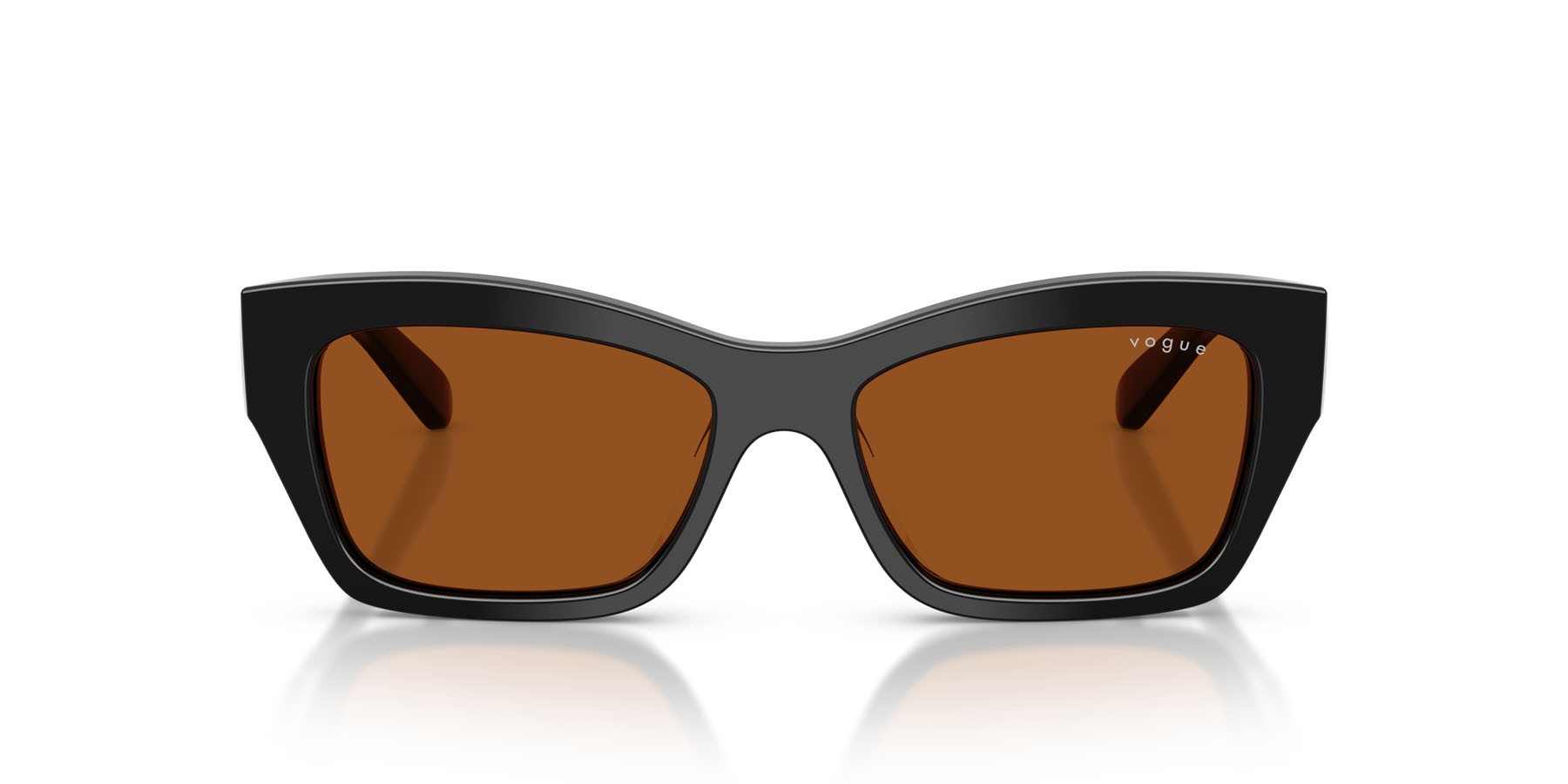 Sunglasses Vogue VO 5658SU (W44/73) color nero shape butterfly lenses marrone scuro
