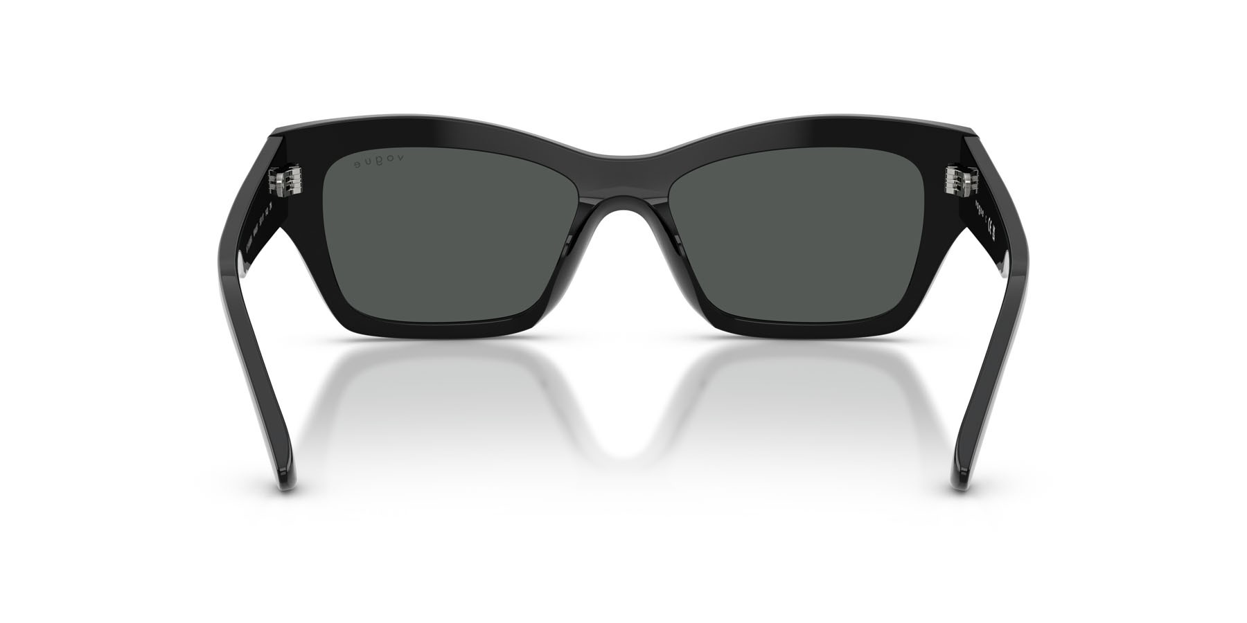 Occhiali da sole Vogue VO 5658SU (W44/87) colore nero forma farfalla lenti grigio scuro