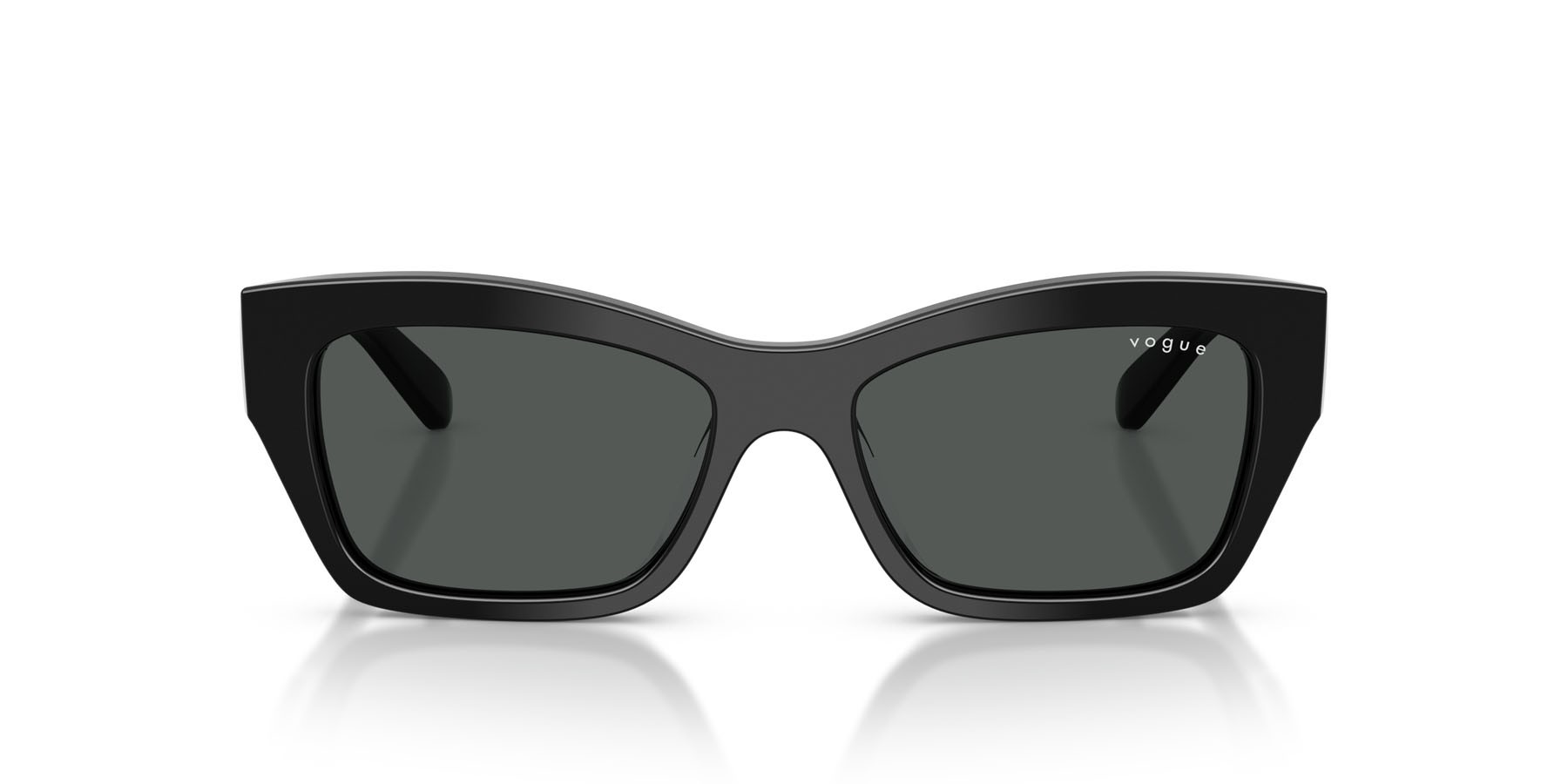 Occhiali da sole Vogue VO 5658SU (W44/87) colore nero forma farfalla lenti grigio scuro