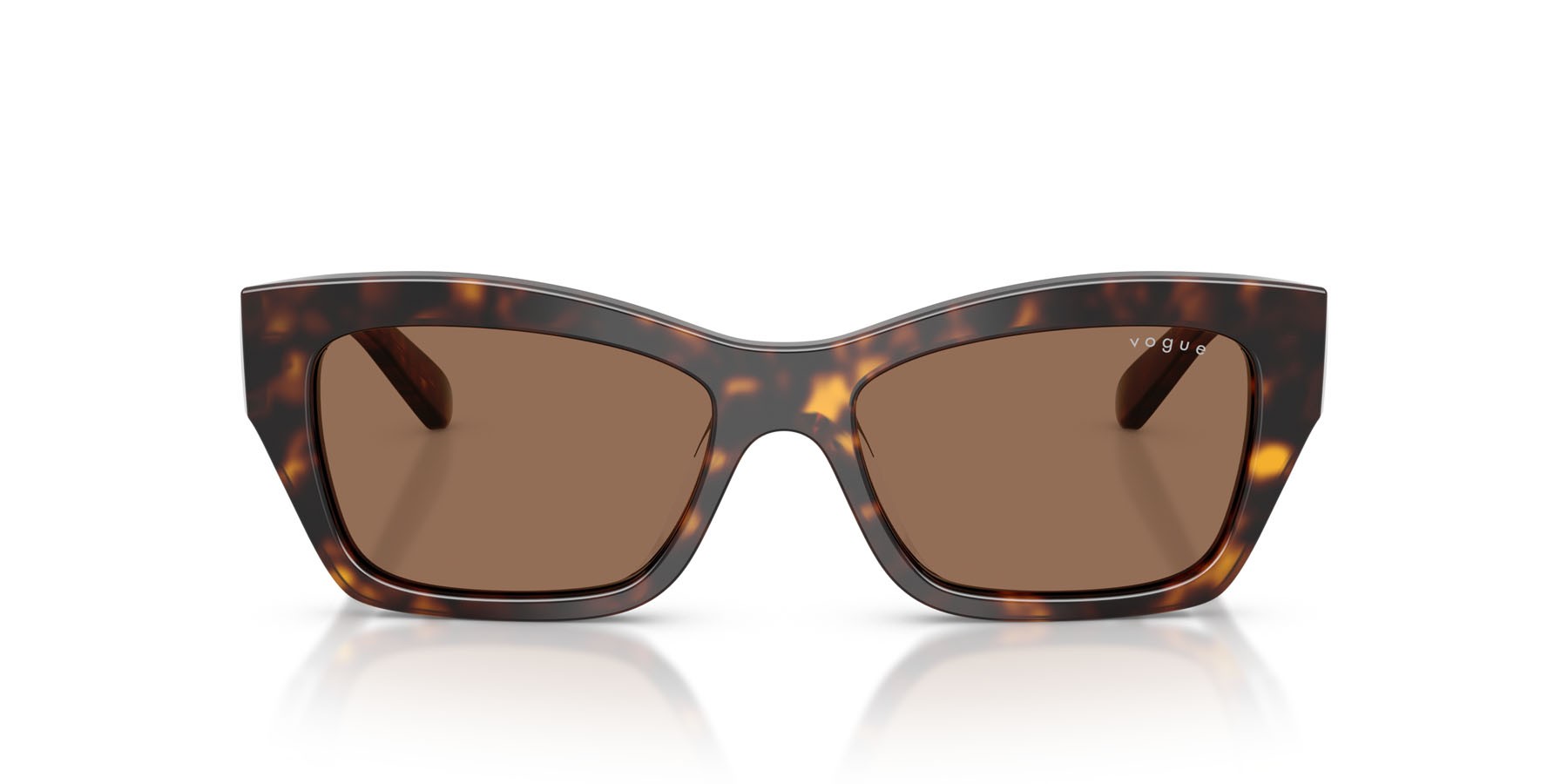 Sunglasses Vogue VO 5658SU (W65673) color havana scuro shape butterfly lenses marrone scuro