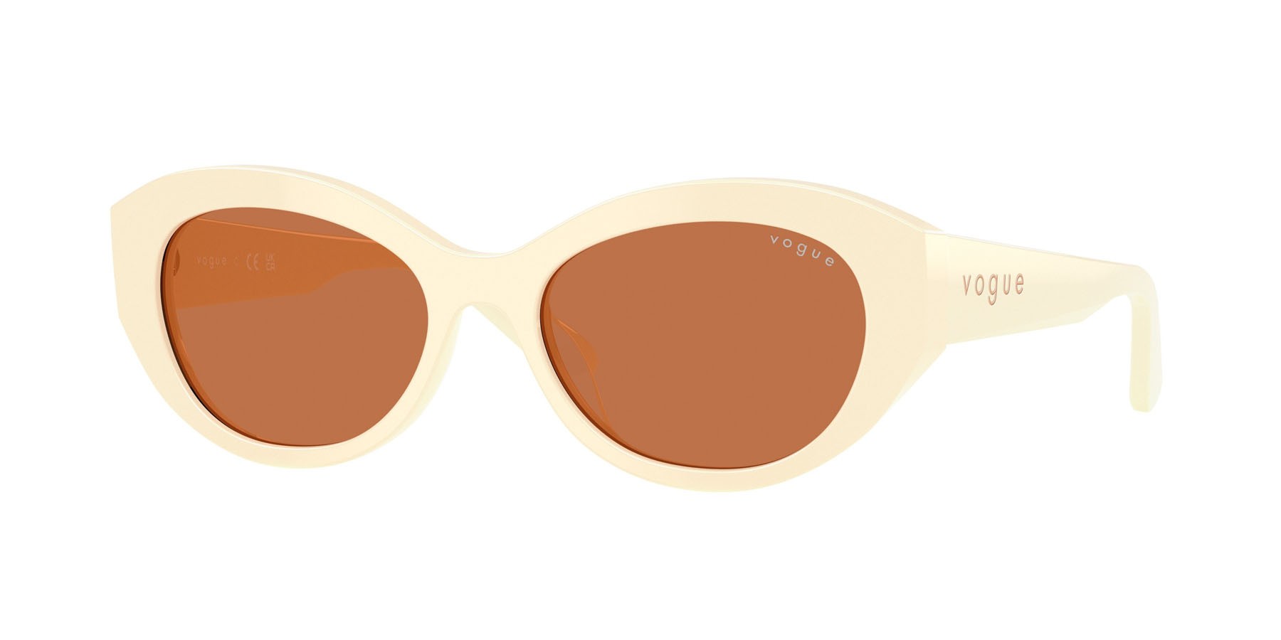 Sunglasses Vogue VO 5659SU (316773) color full ivory shape irregular lenses marrone