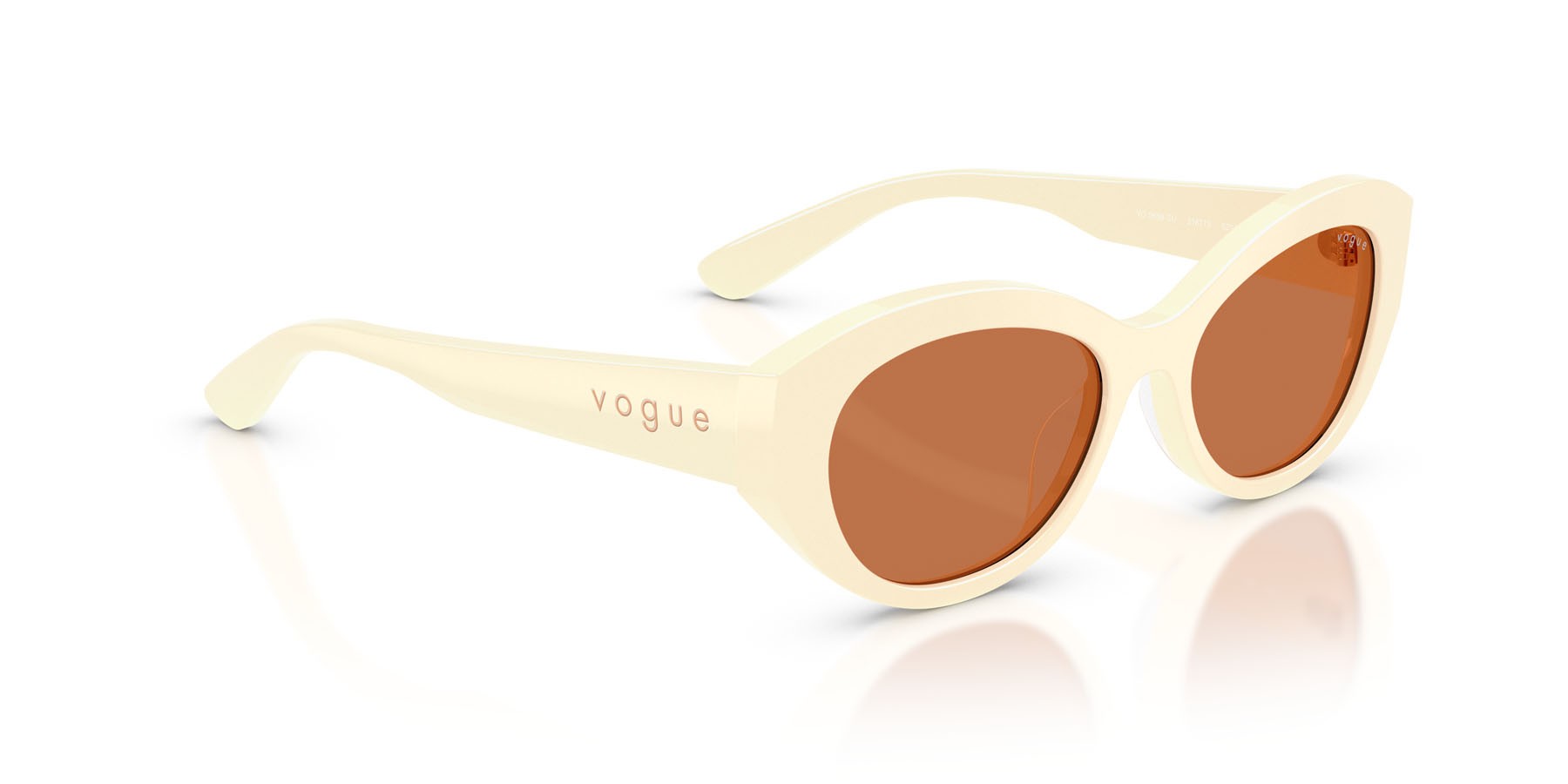 Sunglasses Vogue VO 5659SU (316773) color full ivory shape irregular lenses marrone
