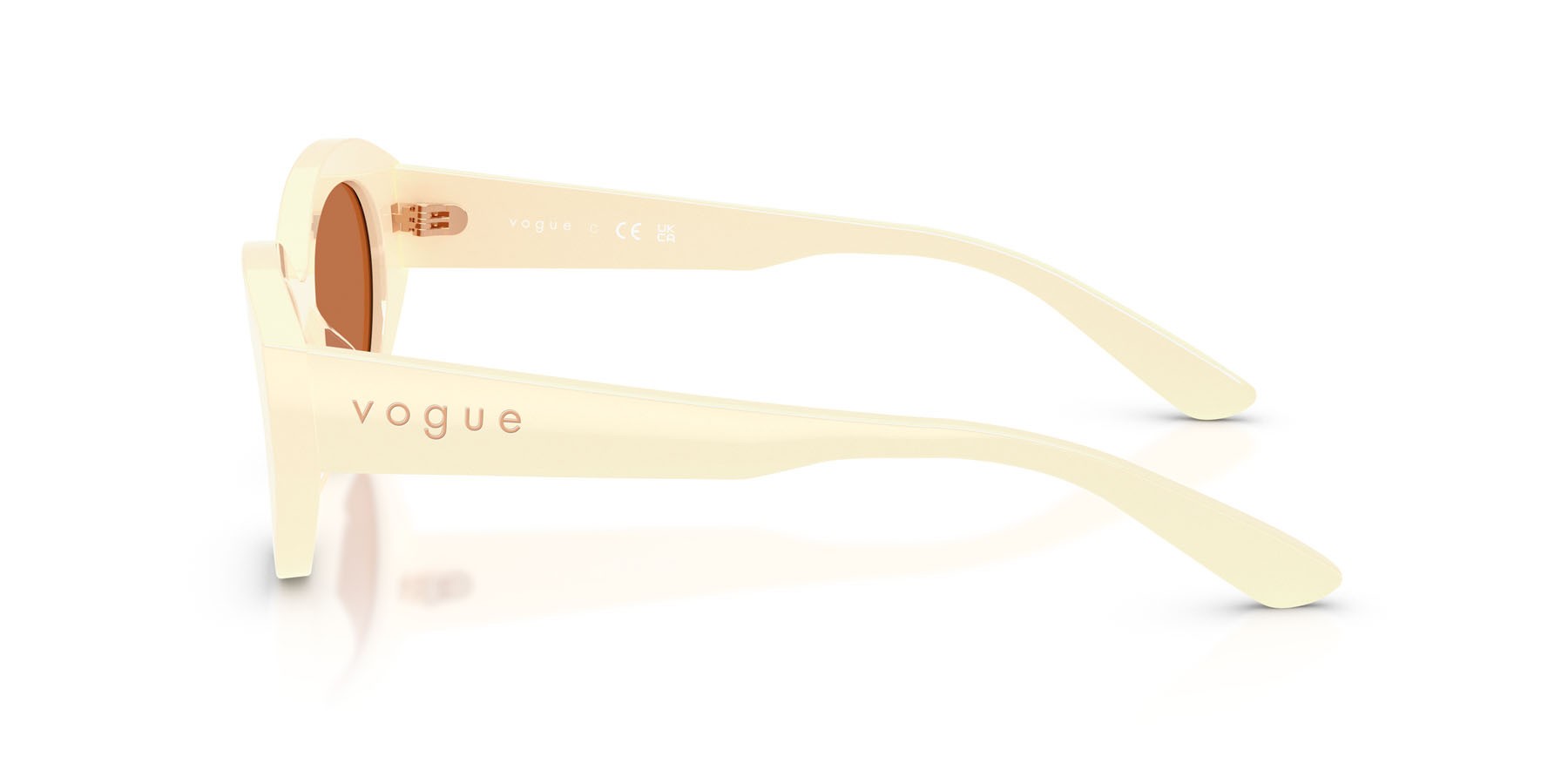 Sunglasses Vogue VO 5659SU (316773) color full ivory shape irregular lenses marrone