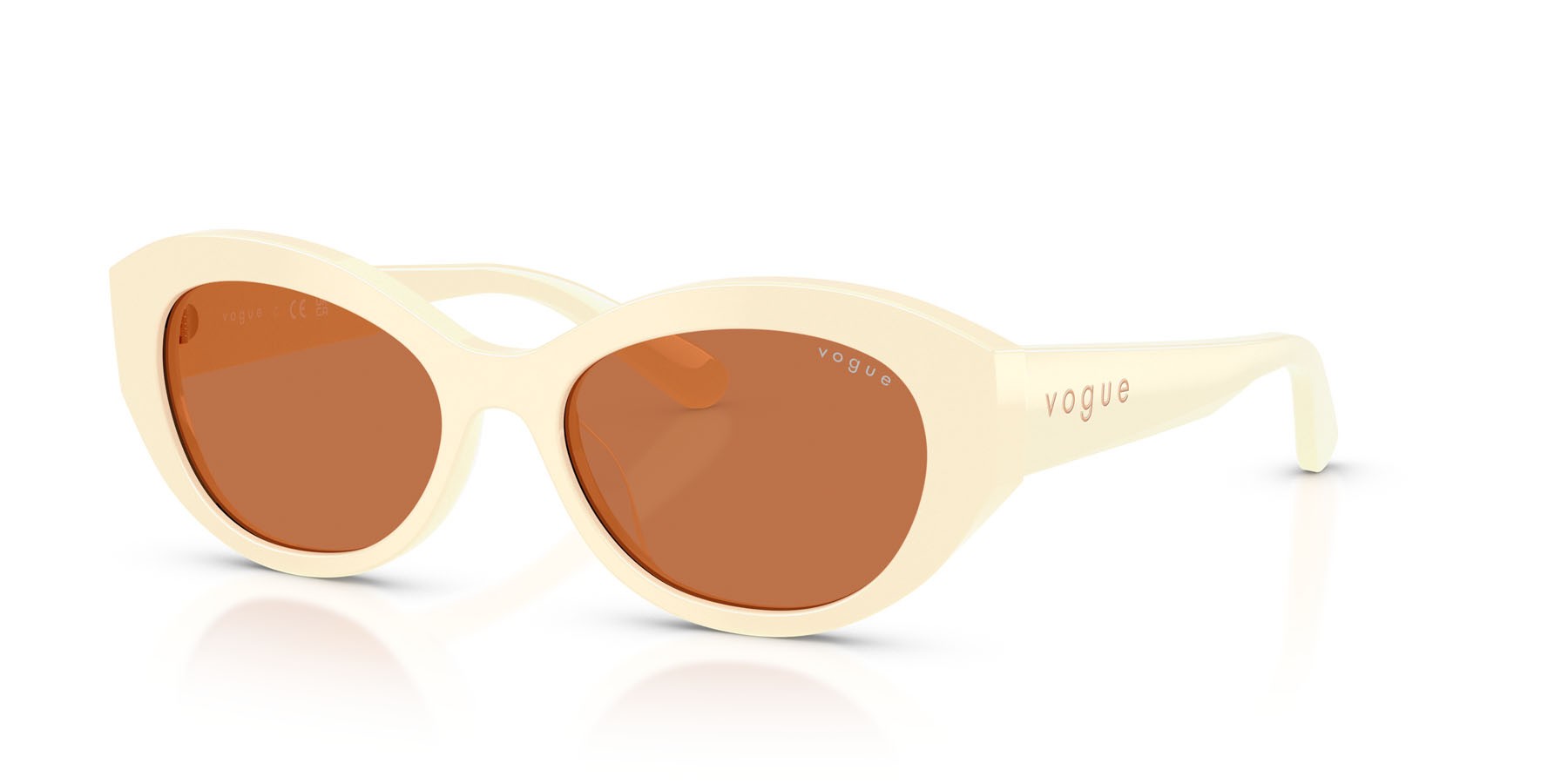 Sunglasses Vogue VO 5659SU (316773) color full ivory shape irregular lenses marrone