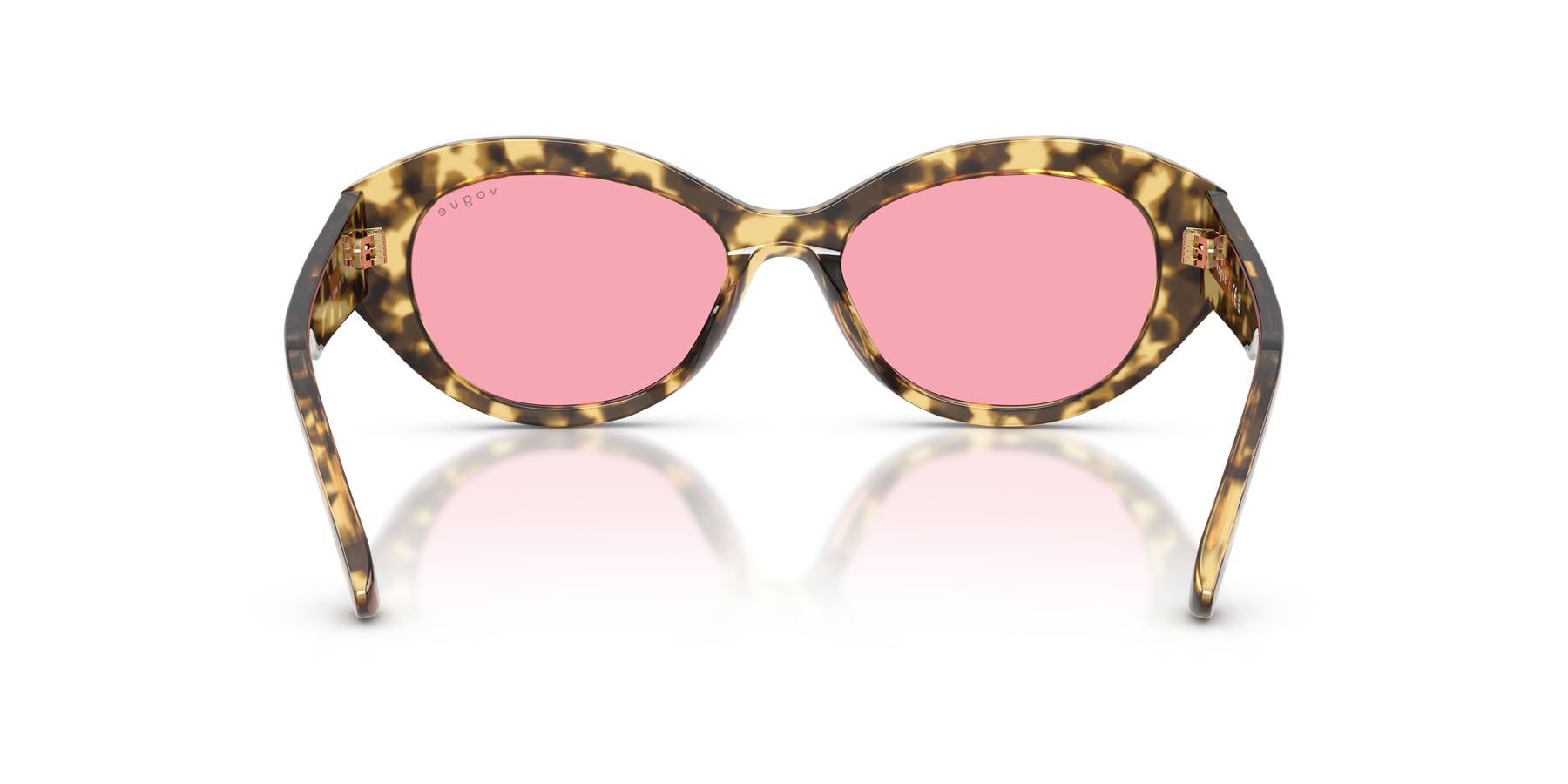 Sunglasses Vogue VO 5659SU (324184) color marrone beige tartarugato shape irregular lenses rosa