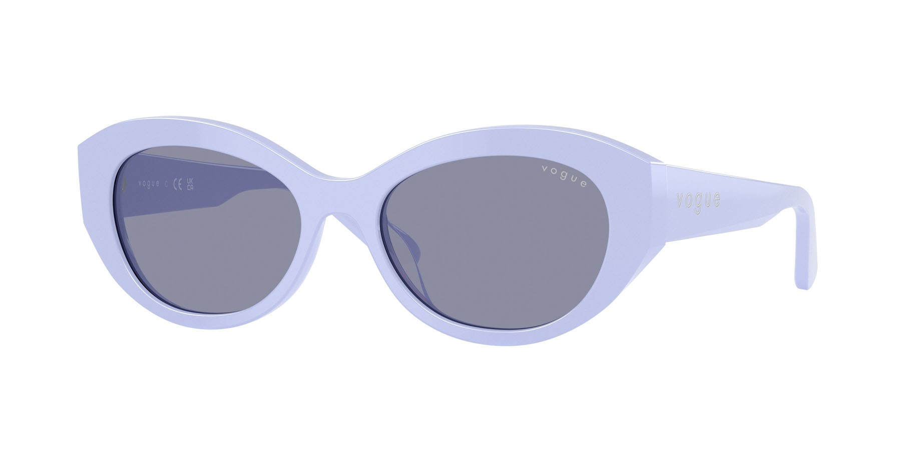 Sunglasses Vogue VO 5659SU (3245/1) color lavanda pieno shape irregular lenses grigio lavanda