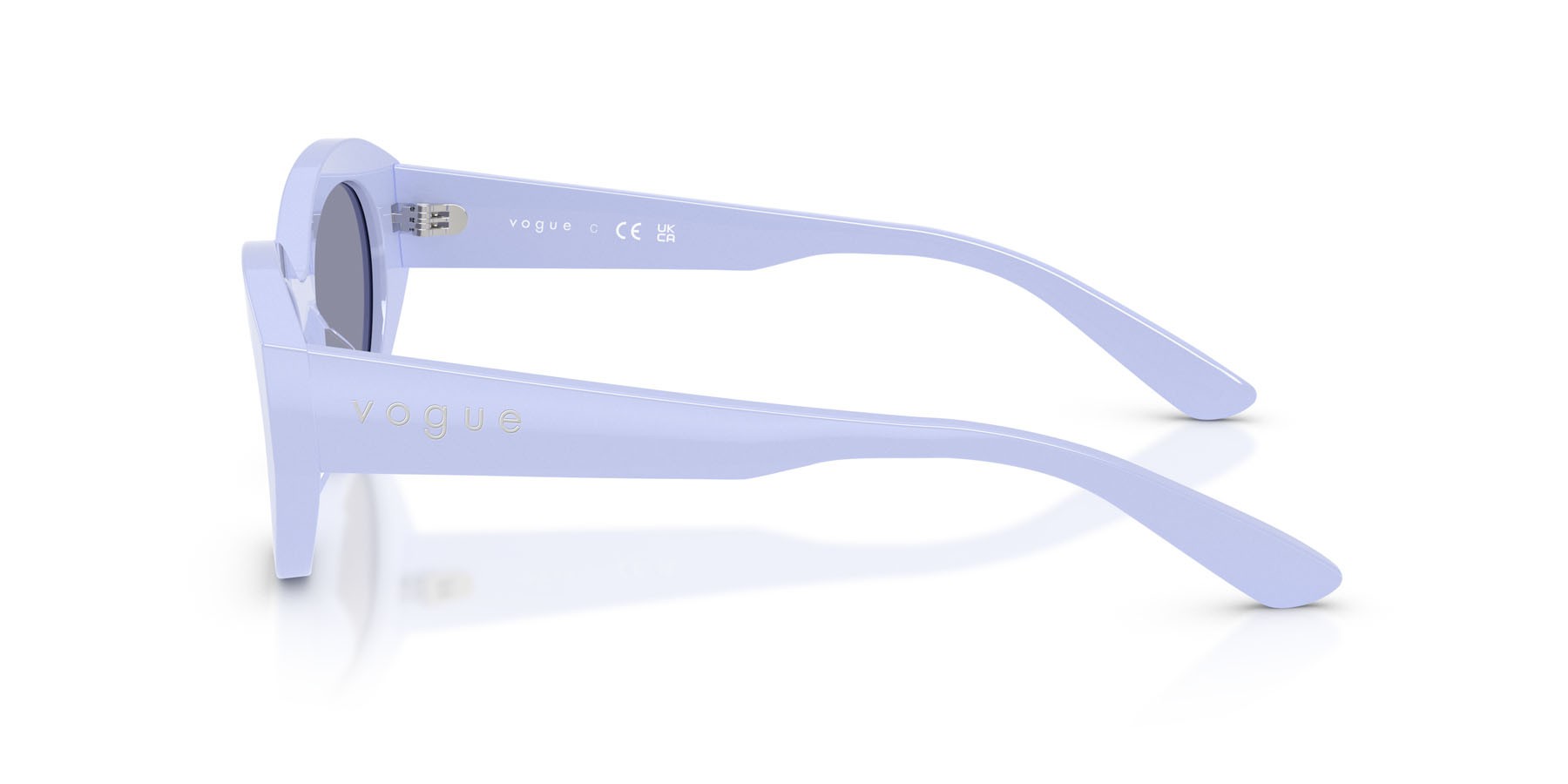 Sunglasses Vogue VO 5659SU (3245/1) color lavanda pieno shape irregular lenses grigio lavanda
