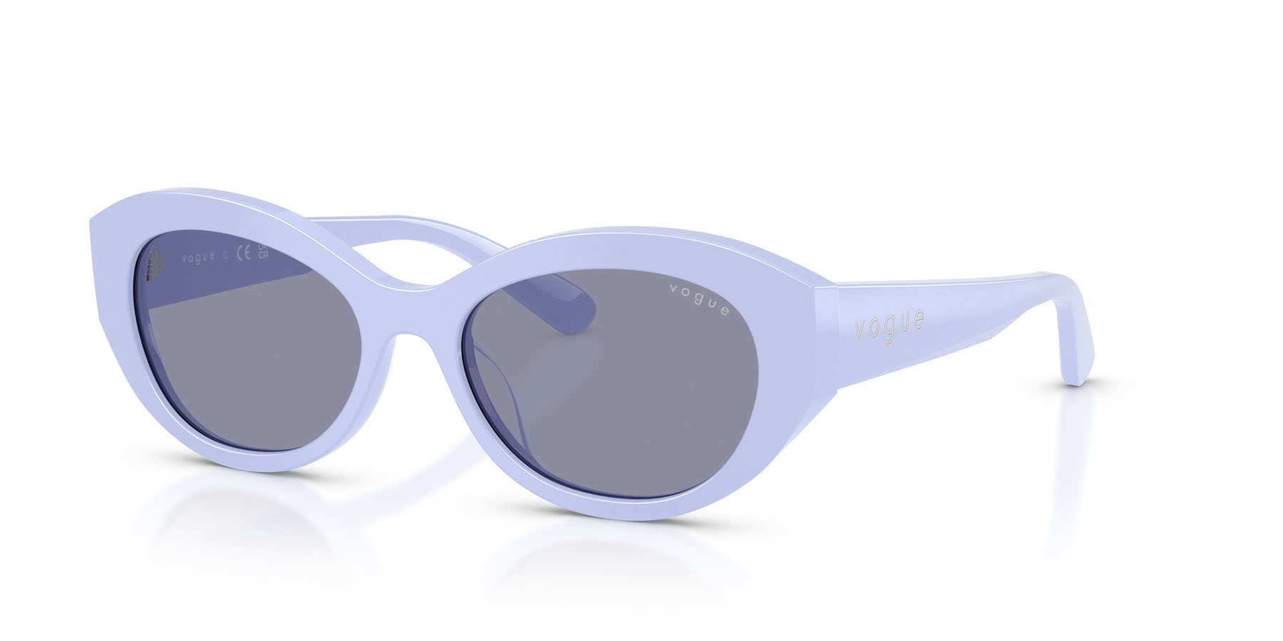 Sunglasses Vogue VO 5659SU (3245/1) color lavanda pieno shape irregular lenses grigio lavanda