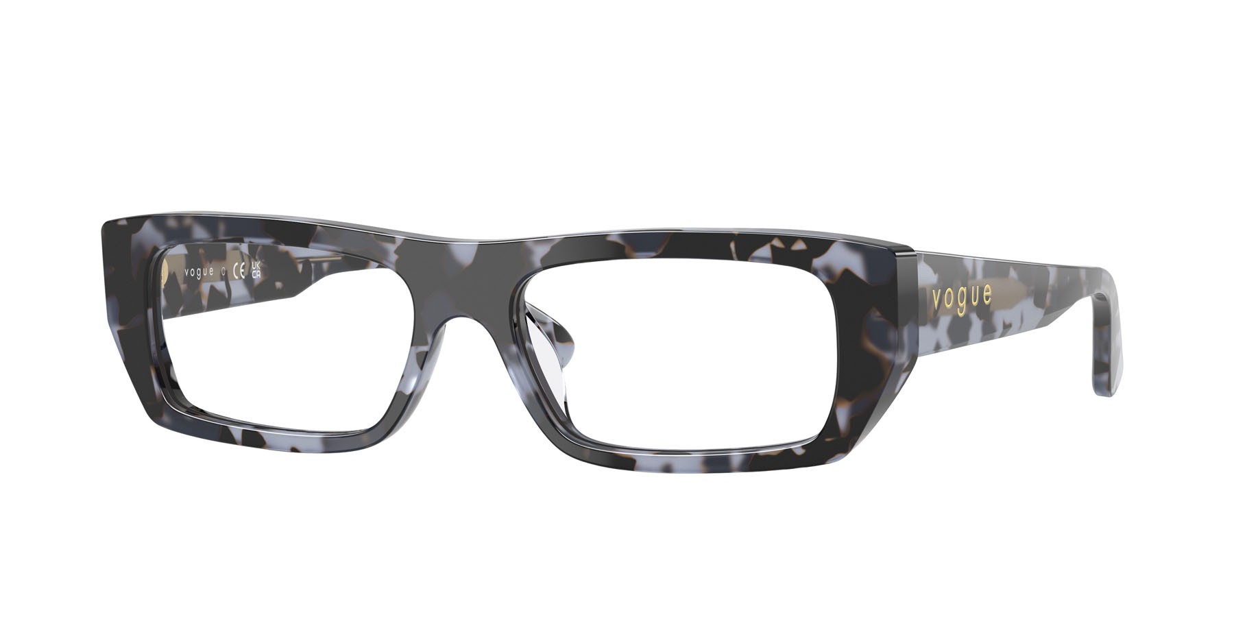 Eyeglasses Vogue VO 5660U (3147) color blu tartarugato shape rectangle lenses lente demo