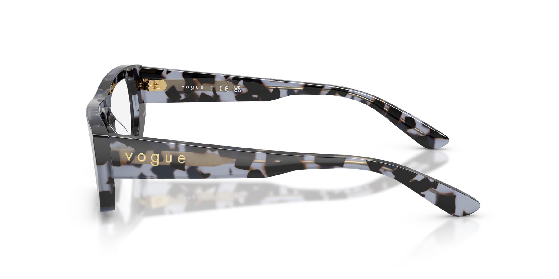 Eyeglasses Vogue VO 5660U (3147) color blu tartarugato shape rectangle lenses lente demo