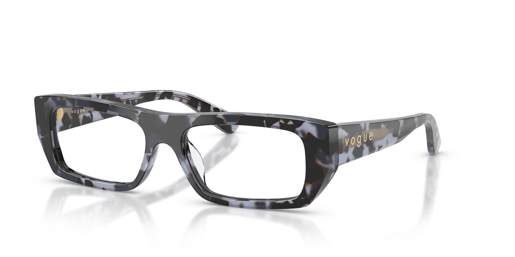 Eyeglasses Vogue VO 5660U (3147) color blu tartarugato shape rectangle lenses lente demo