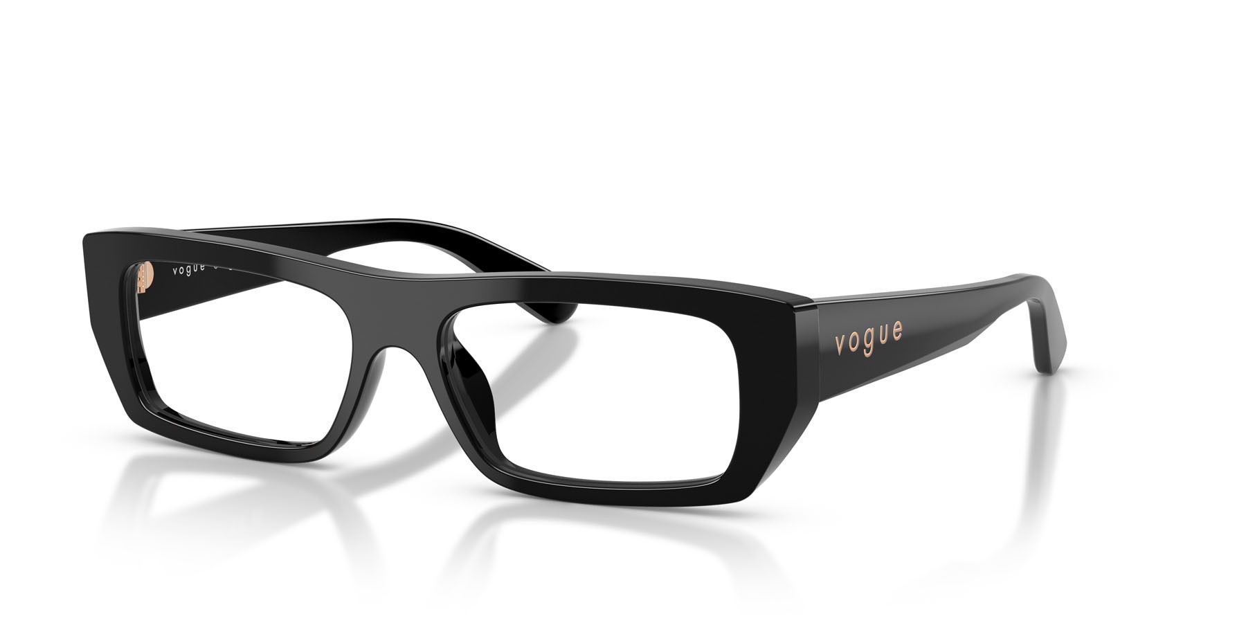 Eyeglasses Vogue VO 5660U (W44) color nero shape rectangle lenses lente demo