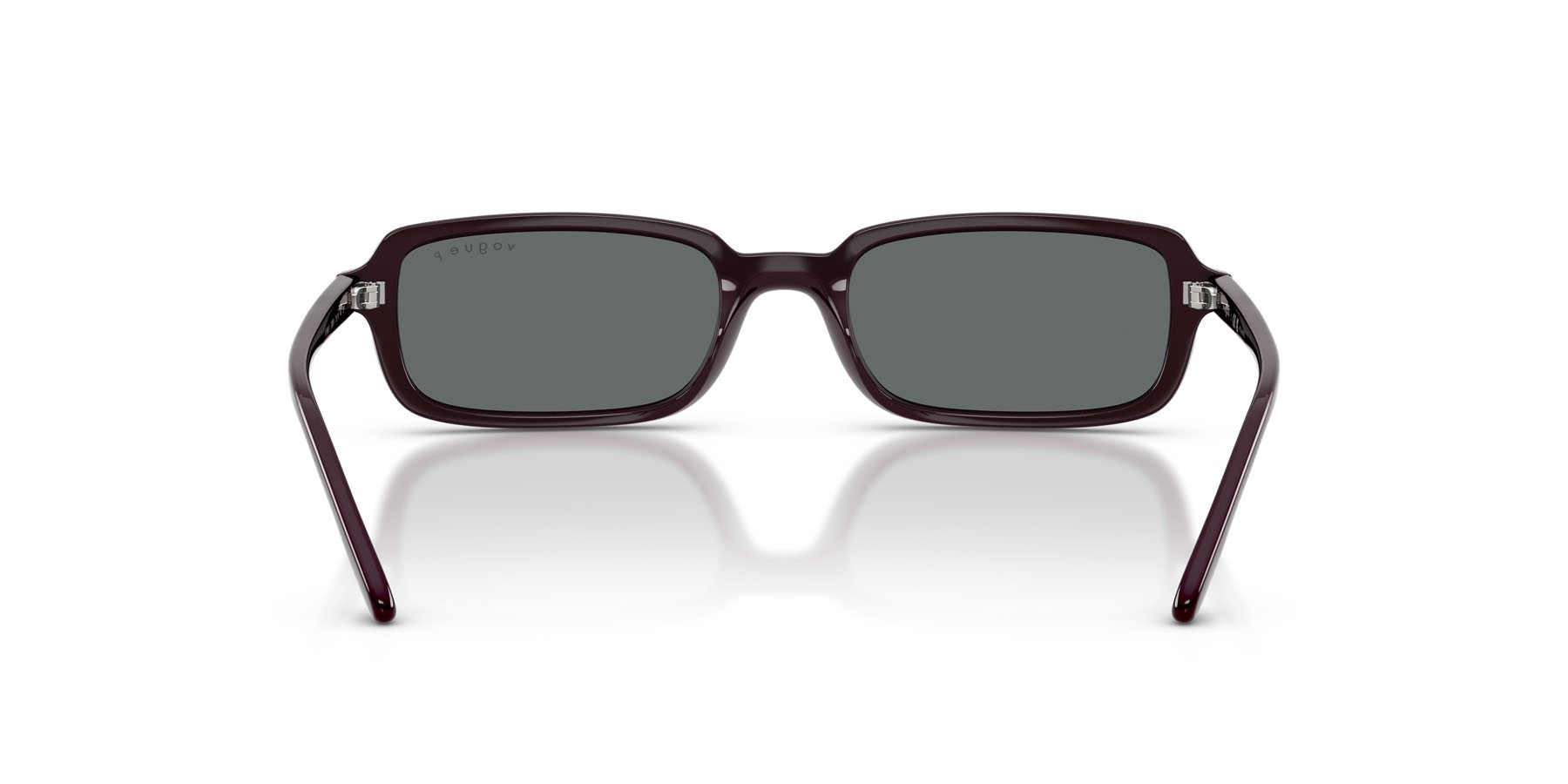 Sunglasses Vogue VO 5666S (242681) color bordeaux full shape square lenses polarized grigio scuro