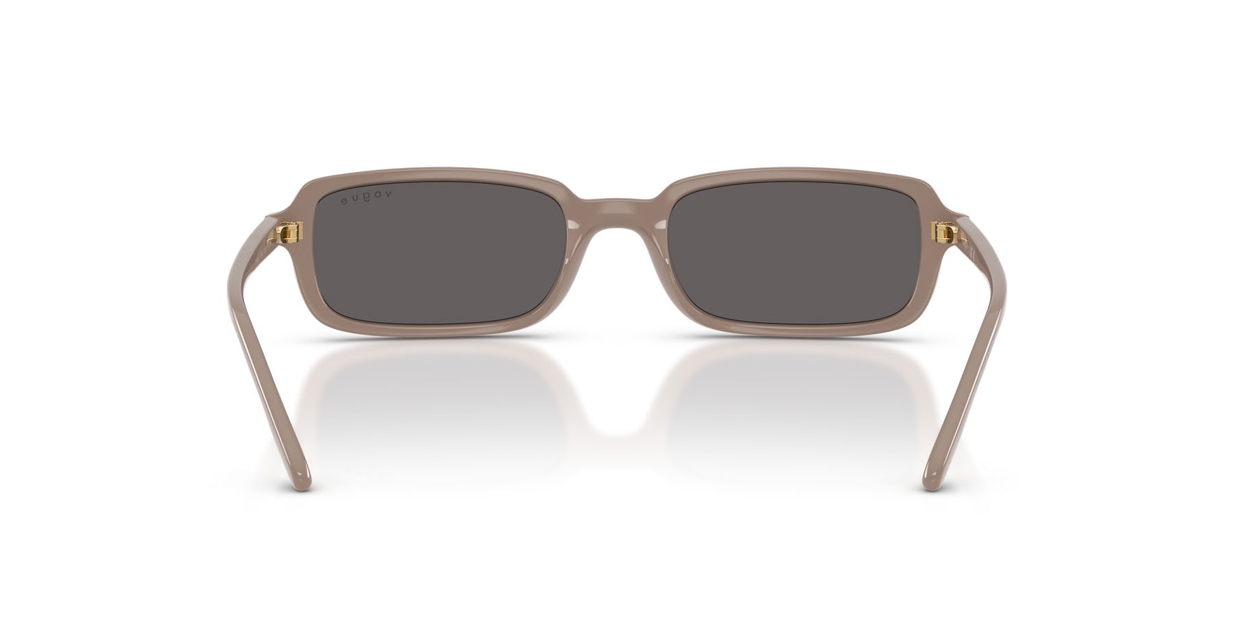 Sunglasses Vogue VO 5666S (326187) color beige scuro pieno shape square lenses nero/grigio fumo