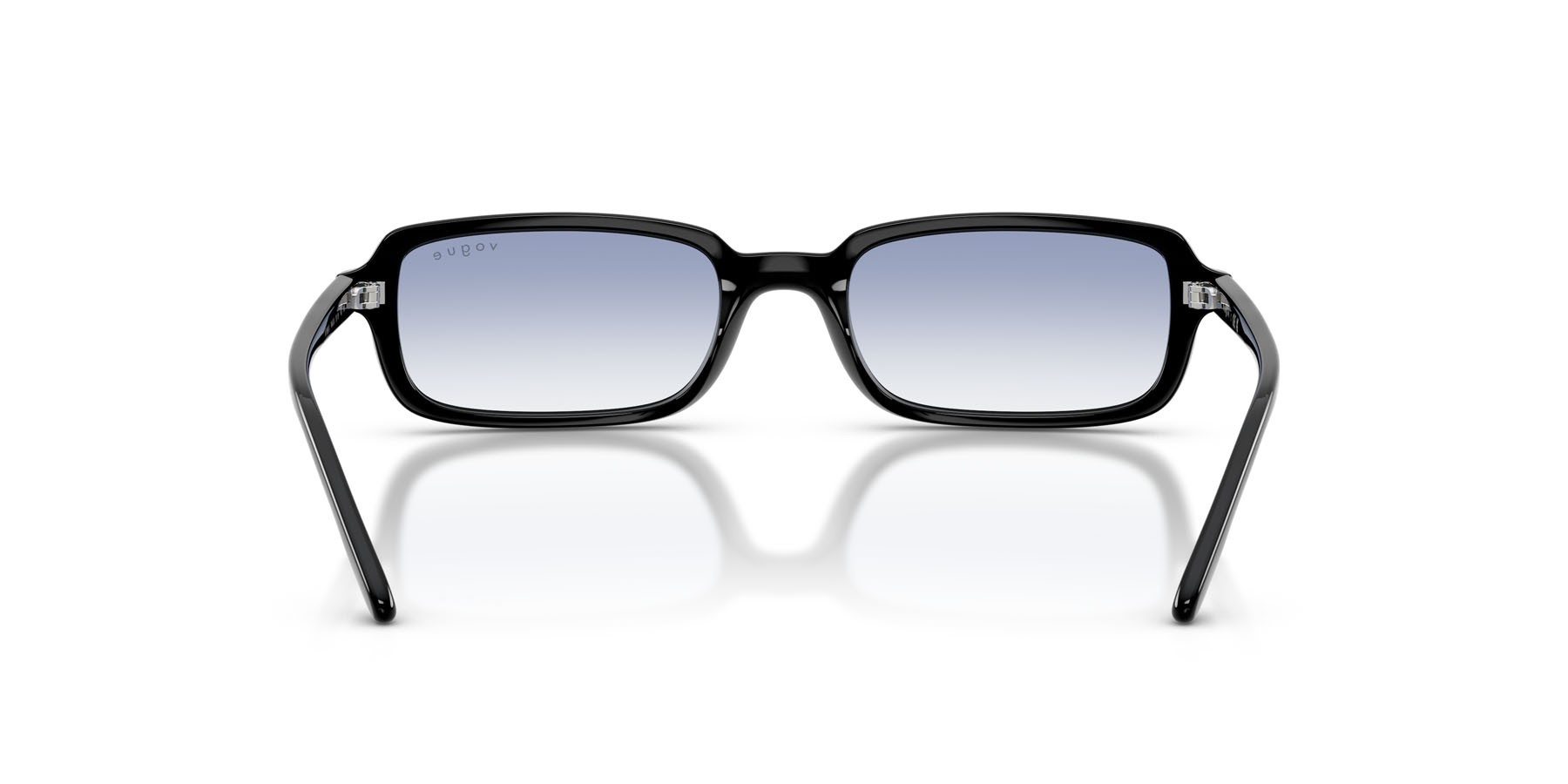 Sunglasses Vogue VO 5666S (W44/19) color nero shape square lenses trasparente sfumato azzurro