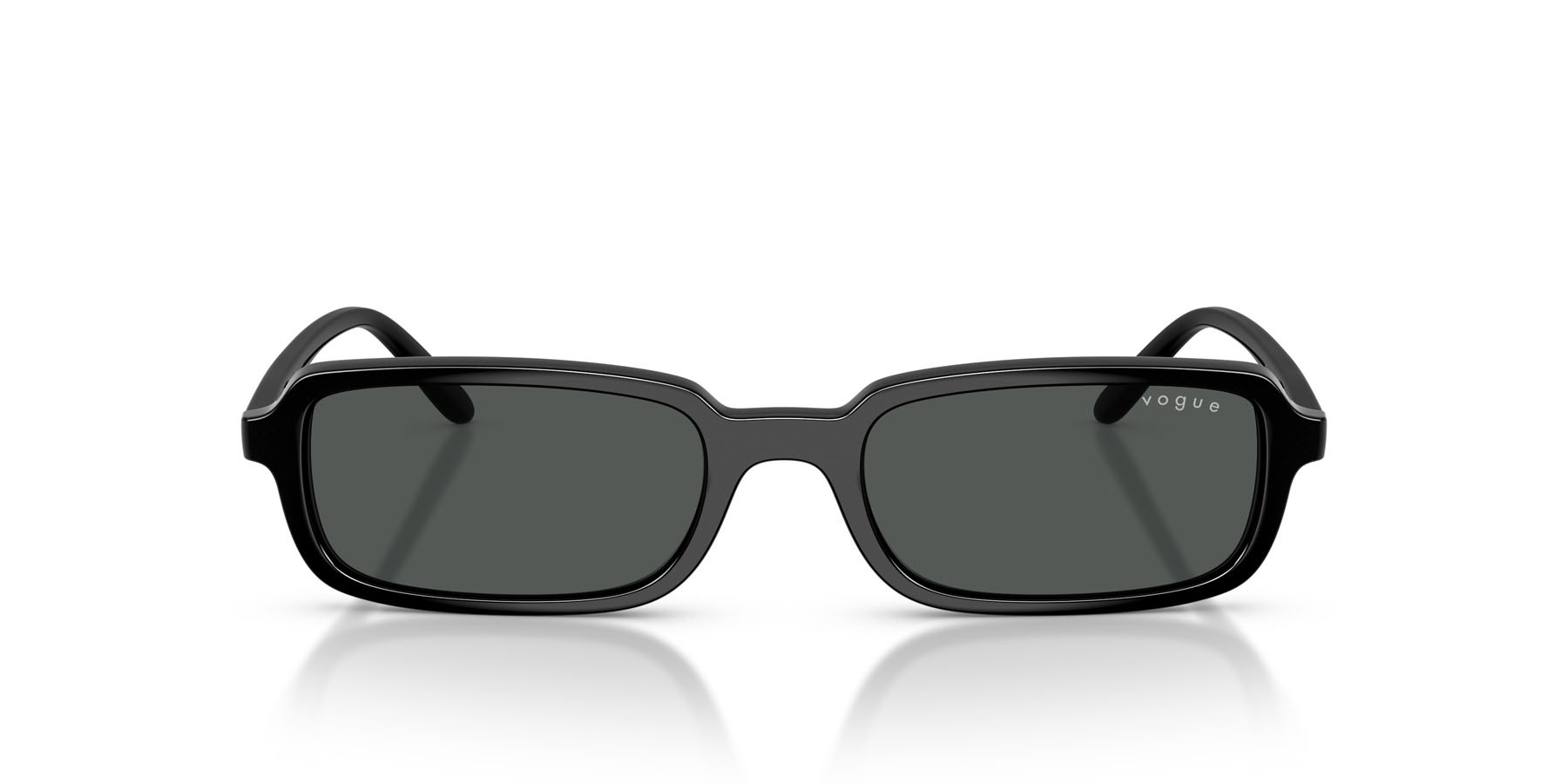 Occhiali da sole Vogue VO 5666S (W44/87) colore nero forma quadrato lenti grigio scuro