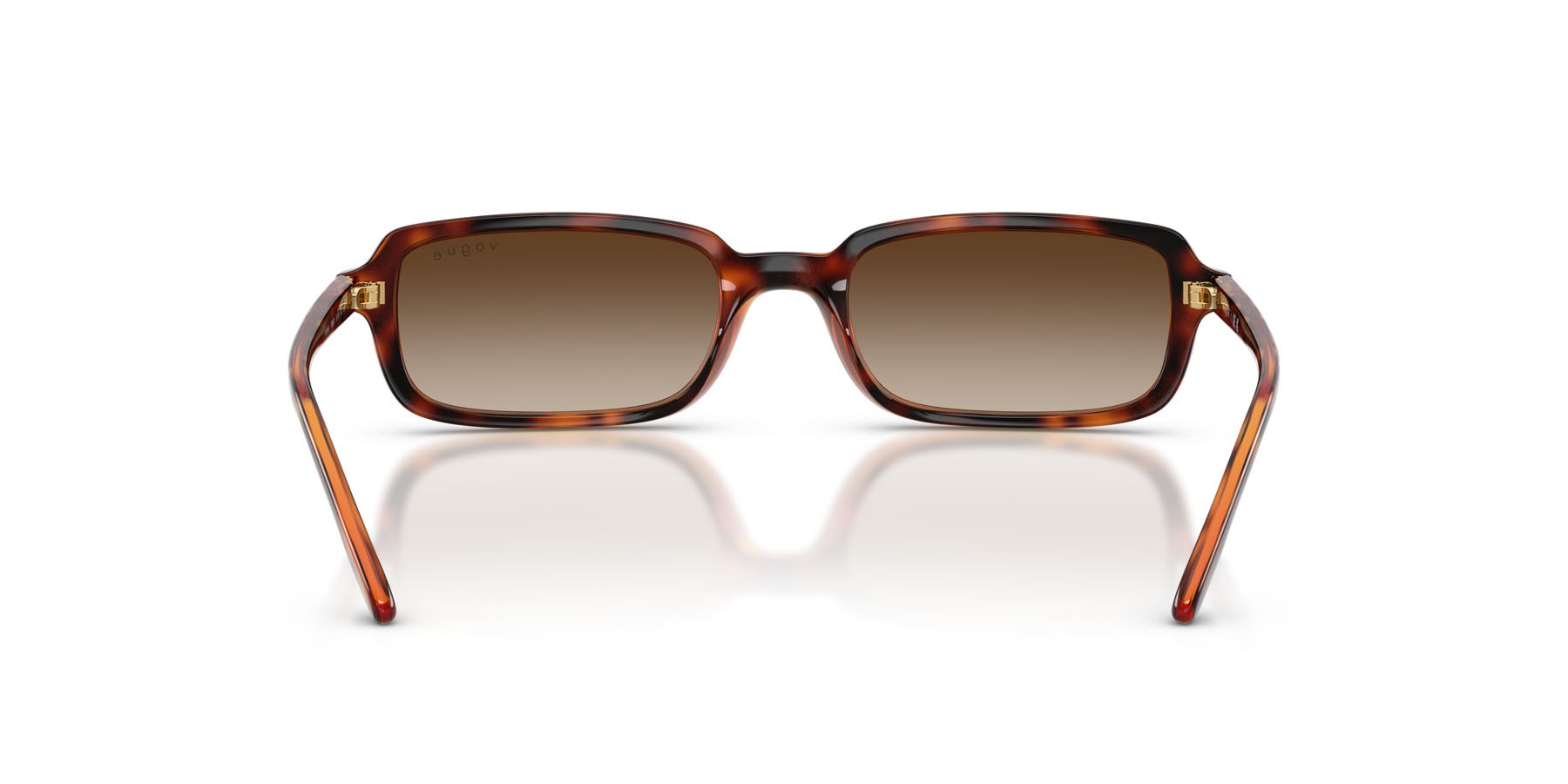 Occhiali da sole Vogue VO 5666S (W65613) colore havana scuro forma quadrato lenti marrone sfumato