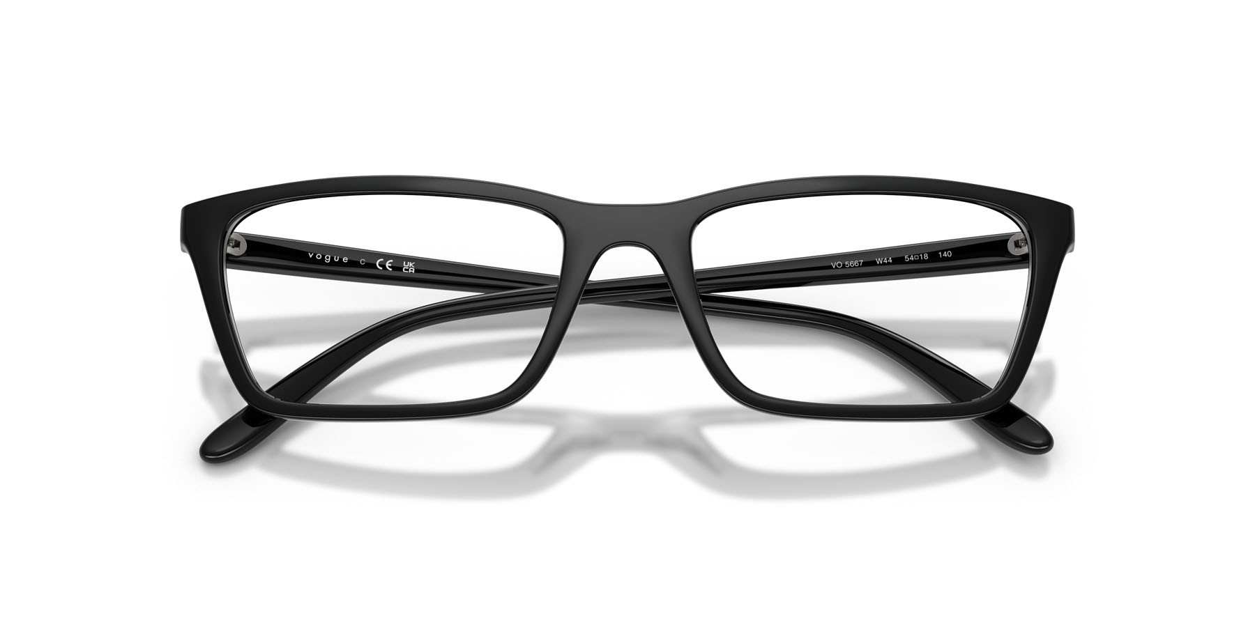 Eyeglasses Vogue VO 5667 (W44) color nero shape square lenses lente demo