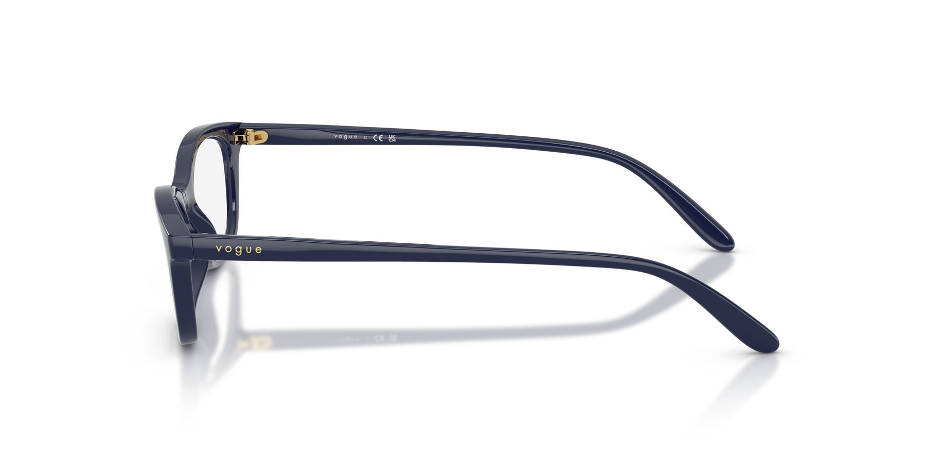 Eyeglasses Vogue VO 5668 (2288) color blu scuro full shape cat eye lenses lente demo