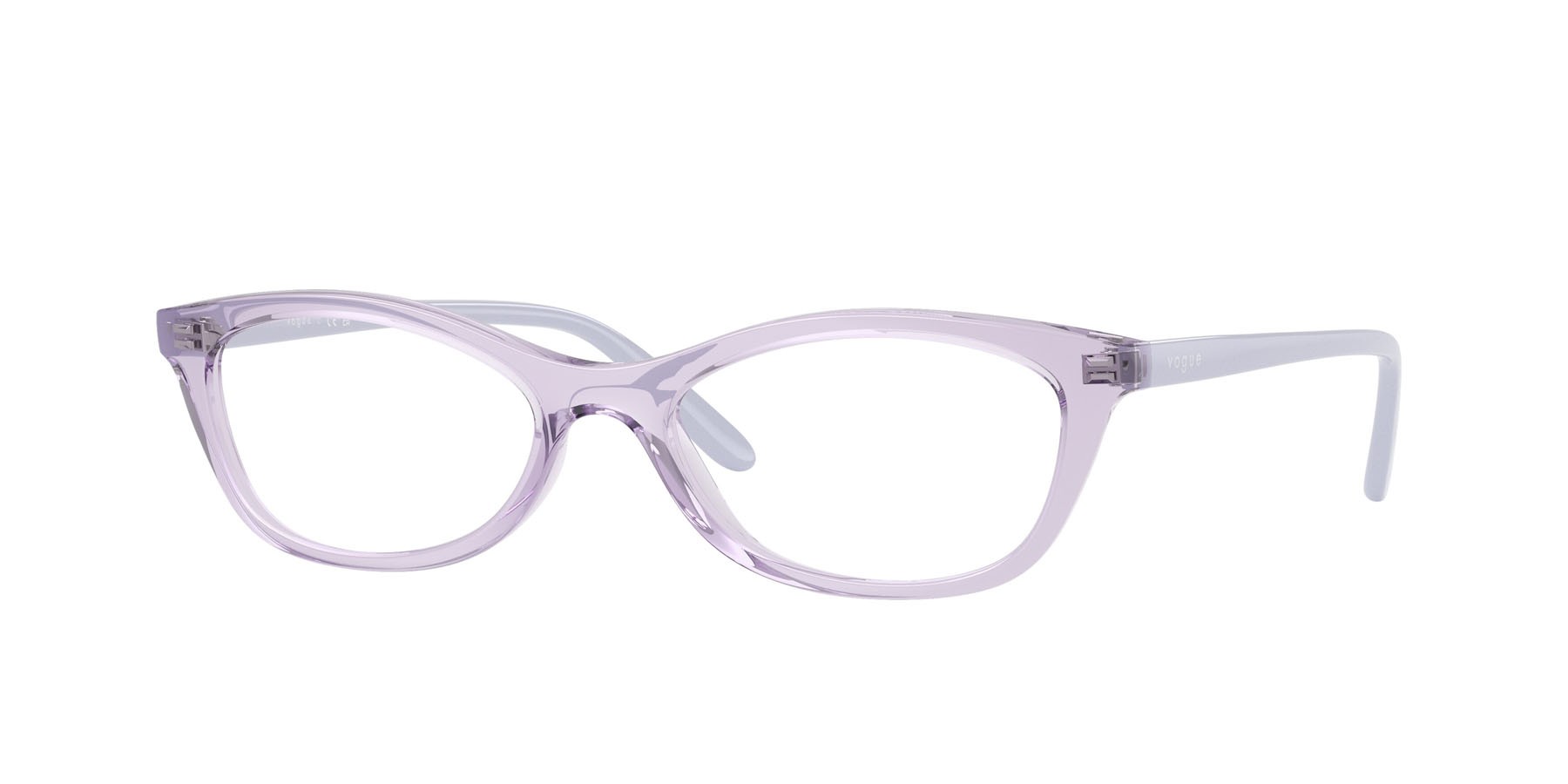Eyeglasses Vogue VO 5668 (2745) color lilla trasparente shape cat eye lenses lente demo