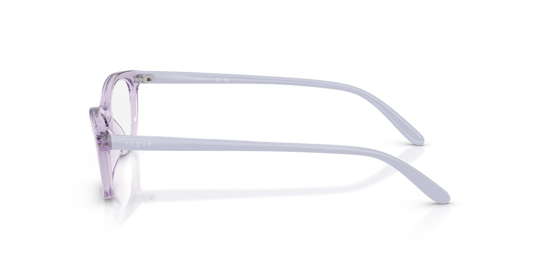 Eyeglasses Vogue VO 5668 (2745) color lilla trasparente shape cat eye lenses lente demo