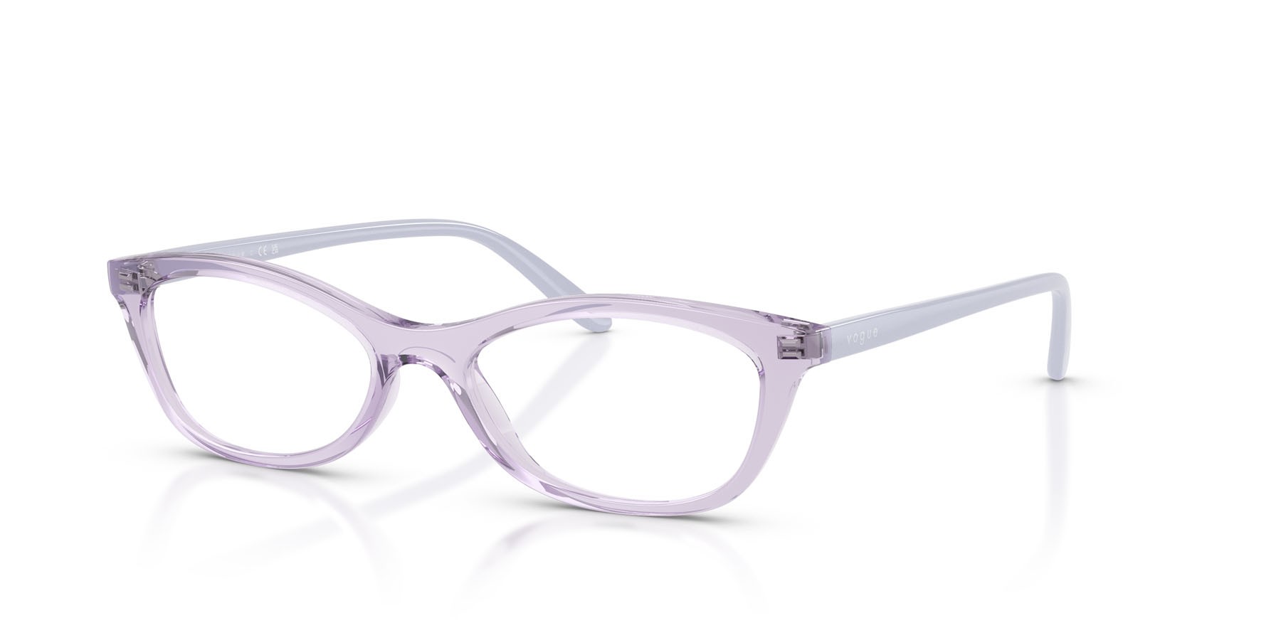 Eyeglasses Vogue VO 5668 (2745) color lilla trasparente shape cat eye lenses lente demo