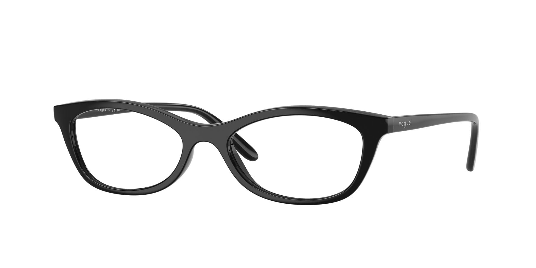 Eyeglasses Vogue VO 5668 (W44) color nero shape cat eye lenses lente demo