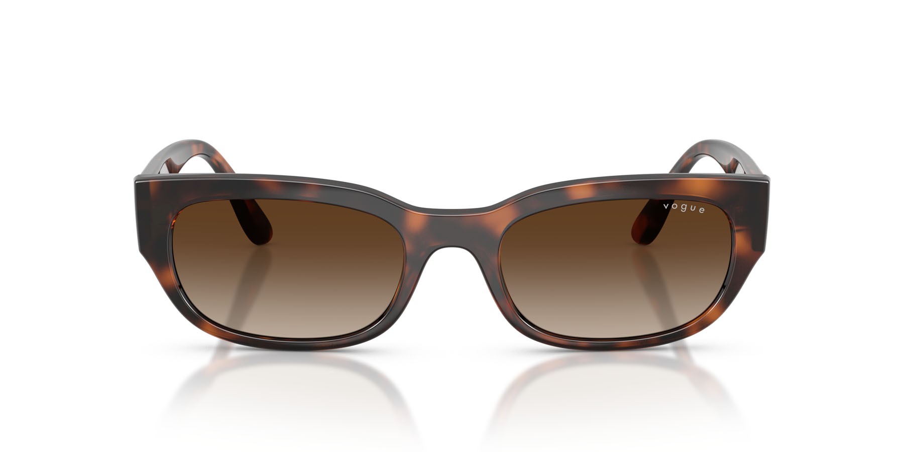 Occhiali da sole Vogue VO 5669S (271813) colore havana scuro totale forma quadrato lenti marrone sfumato