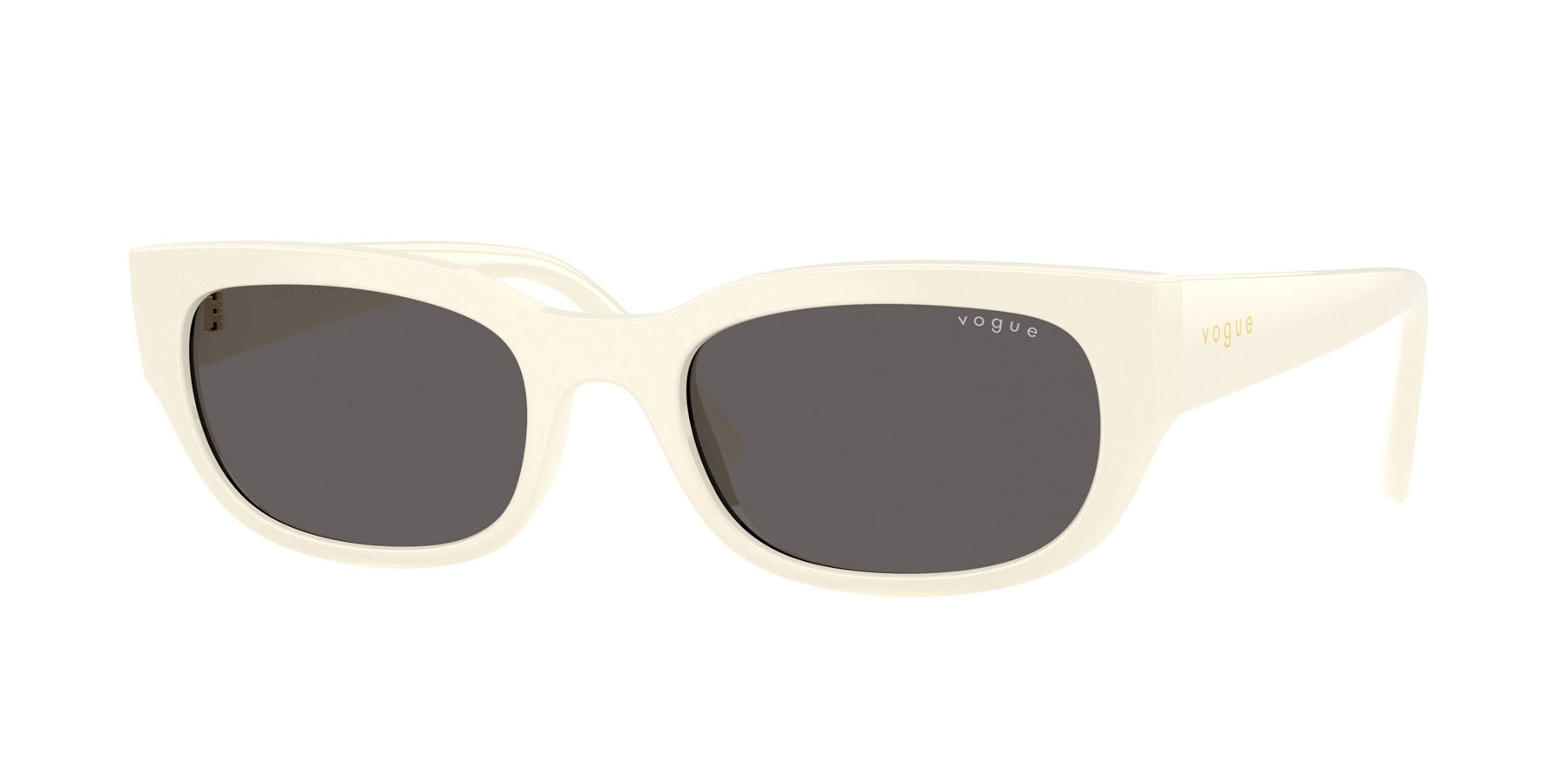 Sunglasses Vogue VO 5669S (316787) color full ivory shape square lenses nero/grigio fumo