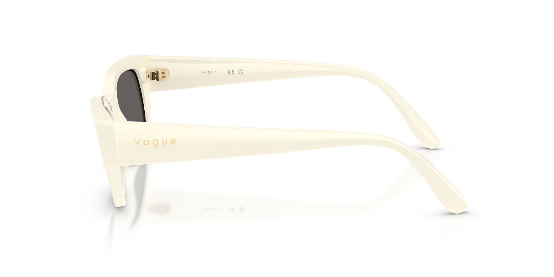 Sunglasses Vogue VO 5669S (316787) color full ivory shape square lenses nero/grigio fumo