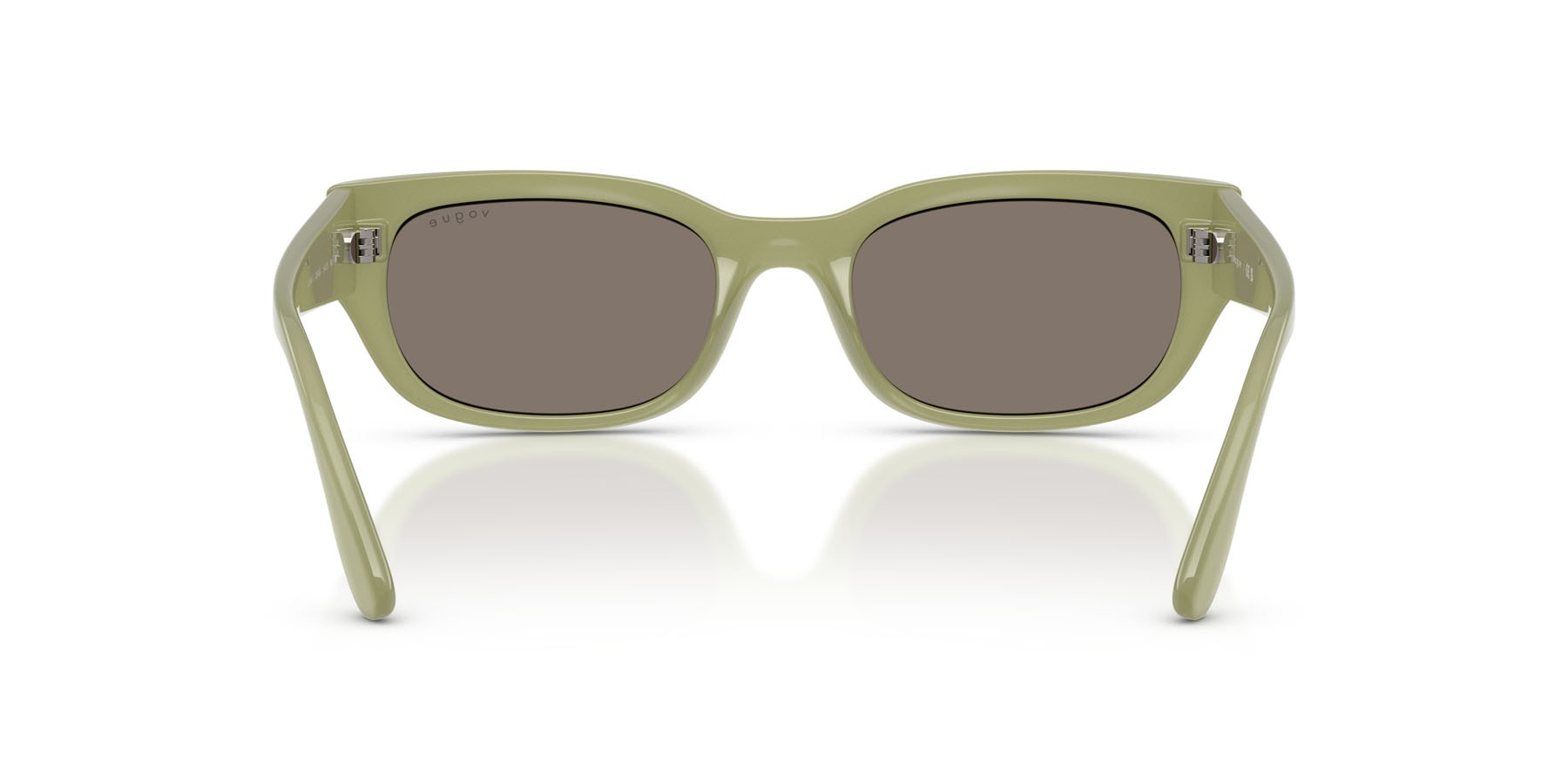 Occhiali da sole Vogue VO 5669S (32546G) colore verde opalino forma quadrato lenti grigio chiaro specchiato argento