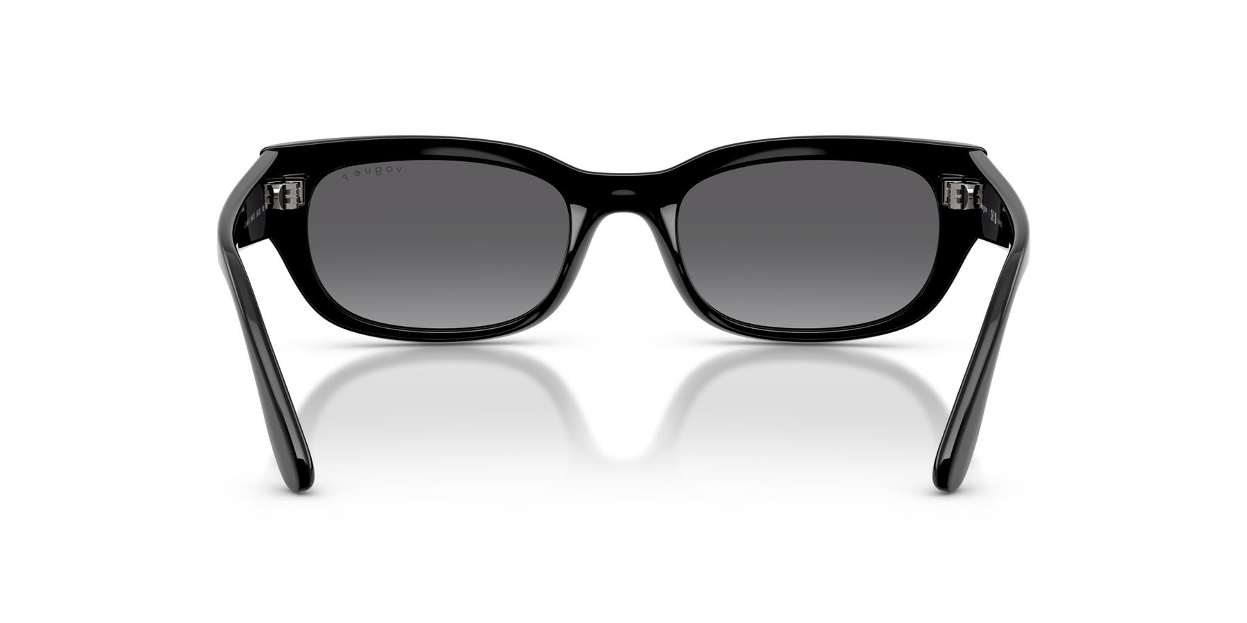 Sunglasses Vogue VO 5669S (W44/T3) color nero shape square lenses grigio sfumato polarizzata