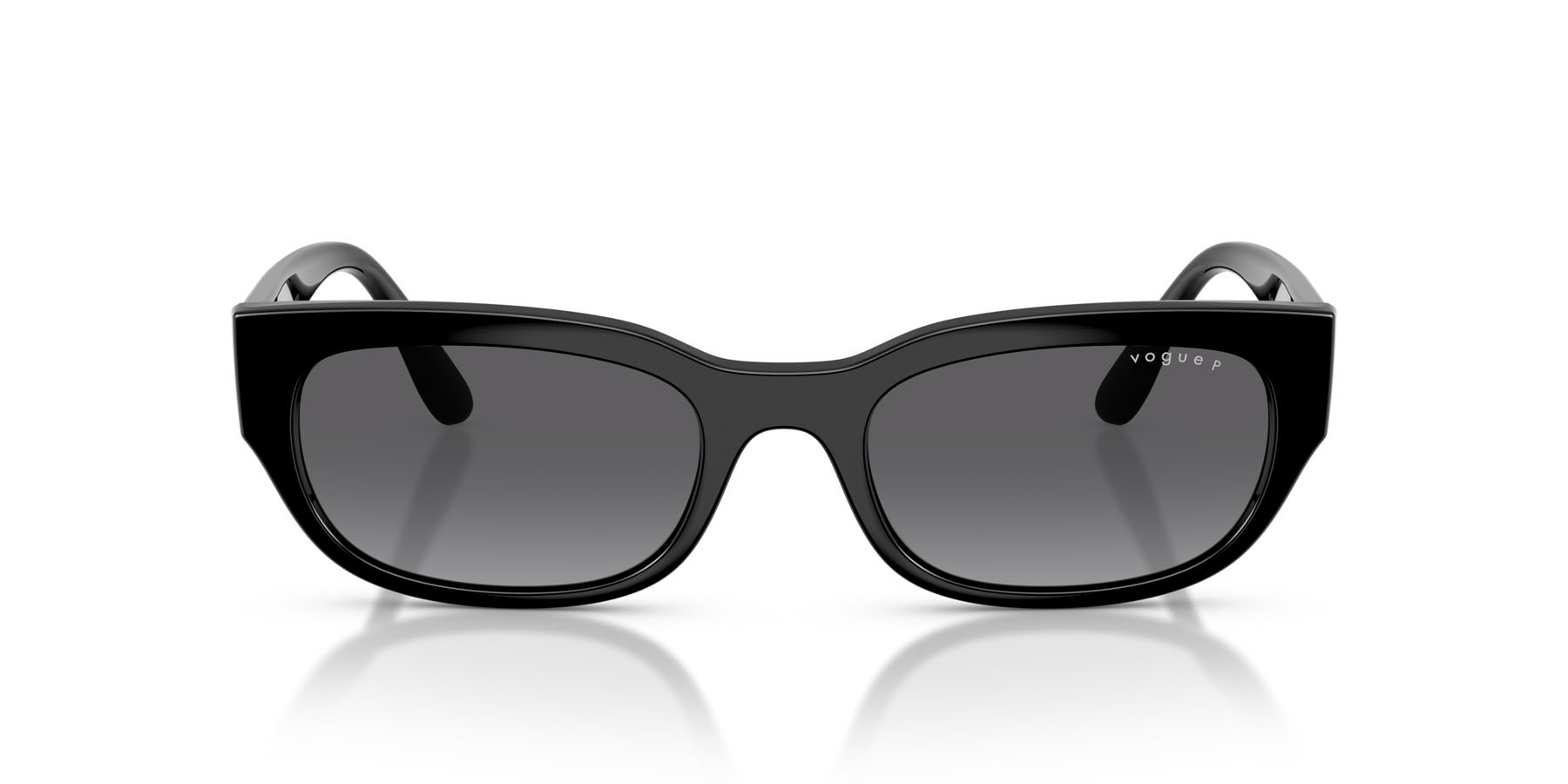Sunglasses Vogue VO 5669S (W44/T3) color nero shape square lenses grigio sfumato polarizzata