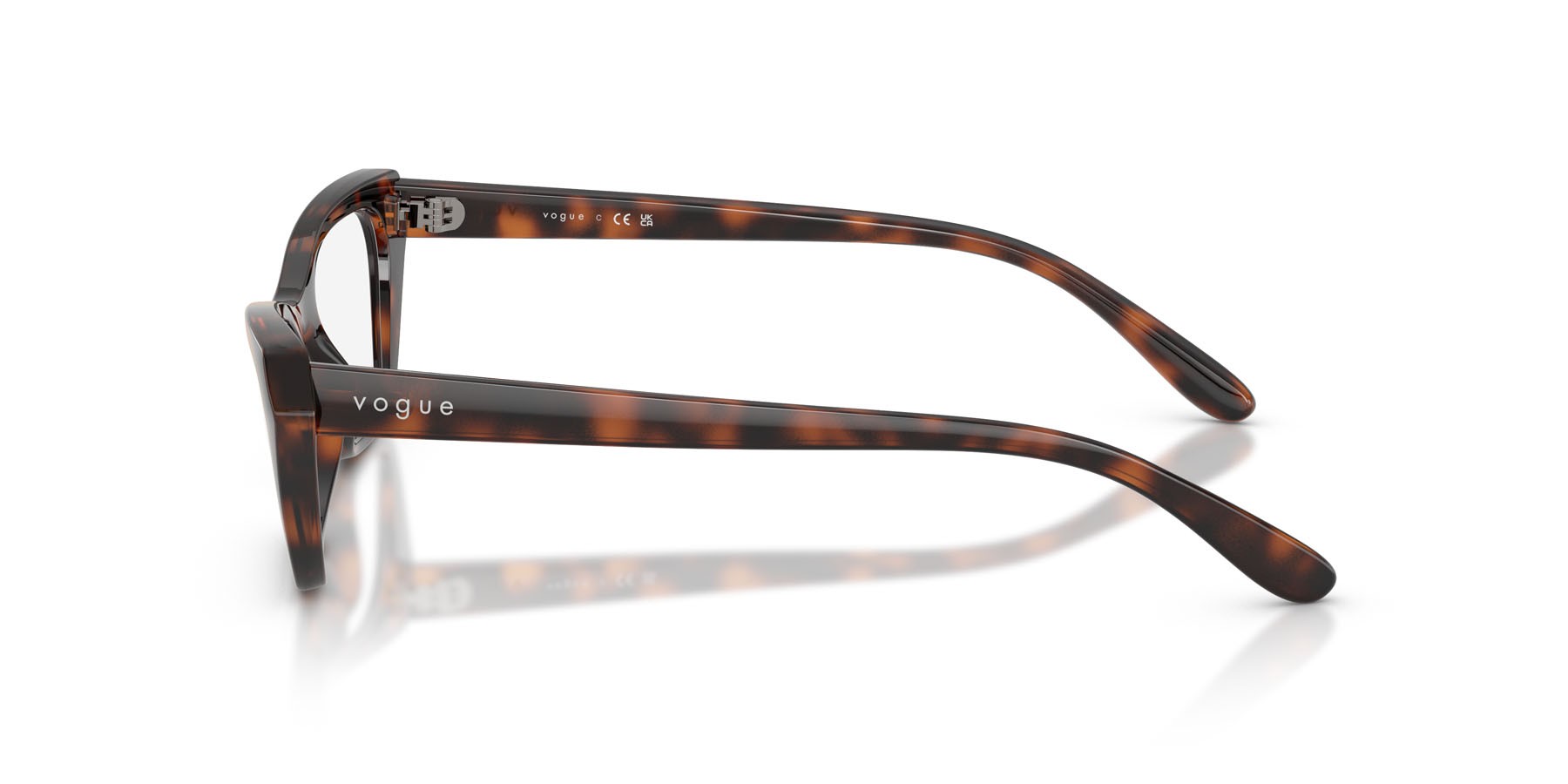 Eyeglasses Vogue VO 5670 (2718) color havana scuro totale shape cat eye lenses lente demo