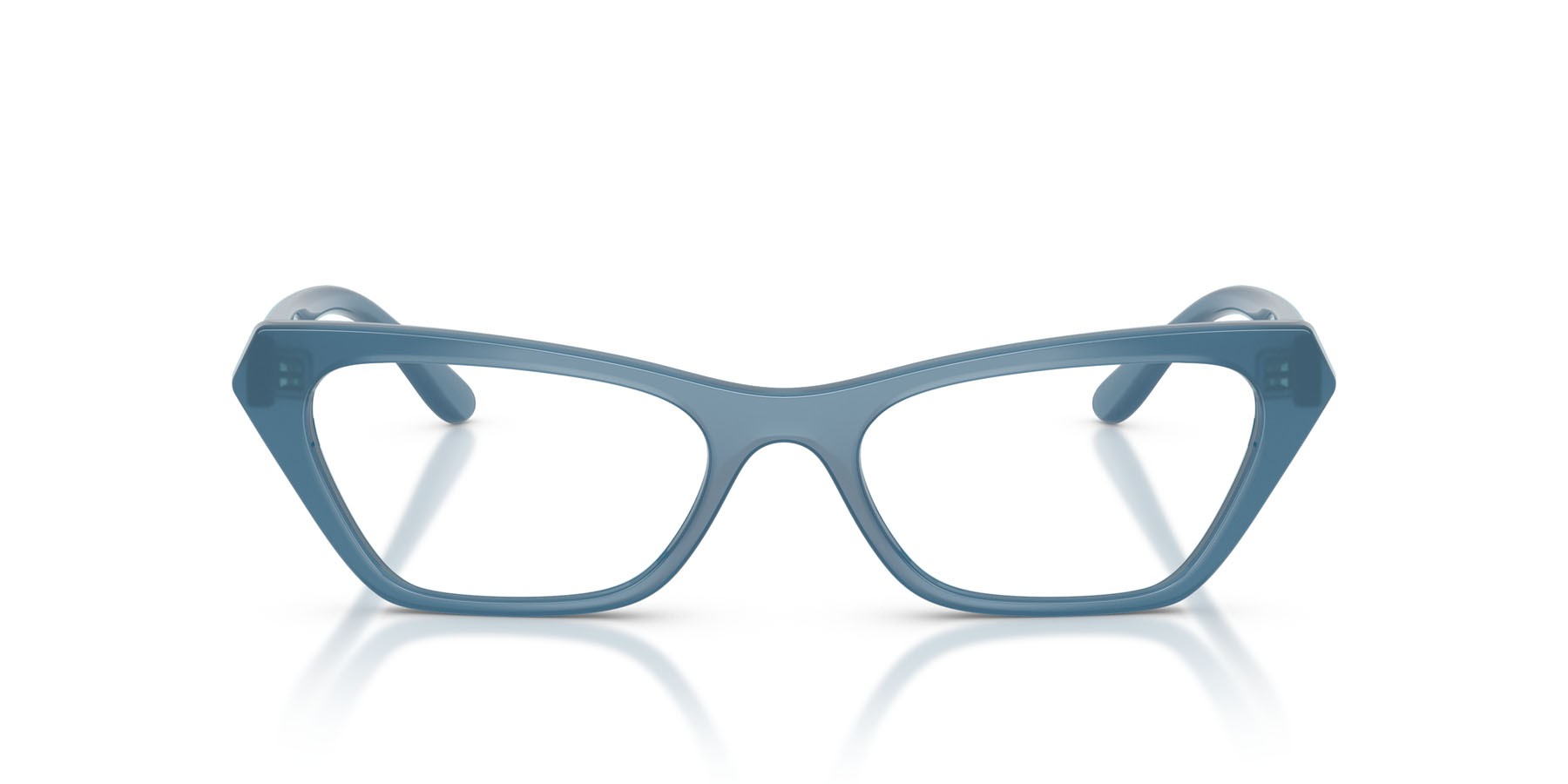 Eyeglasses Vogue VO 5670 (3036) color blu opalino shape cat eye lenses lente demo