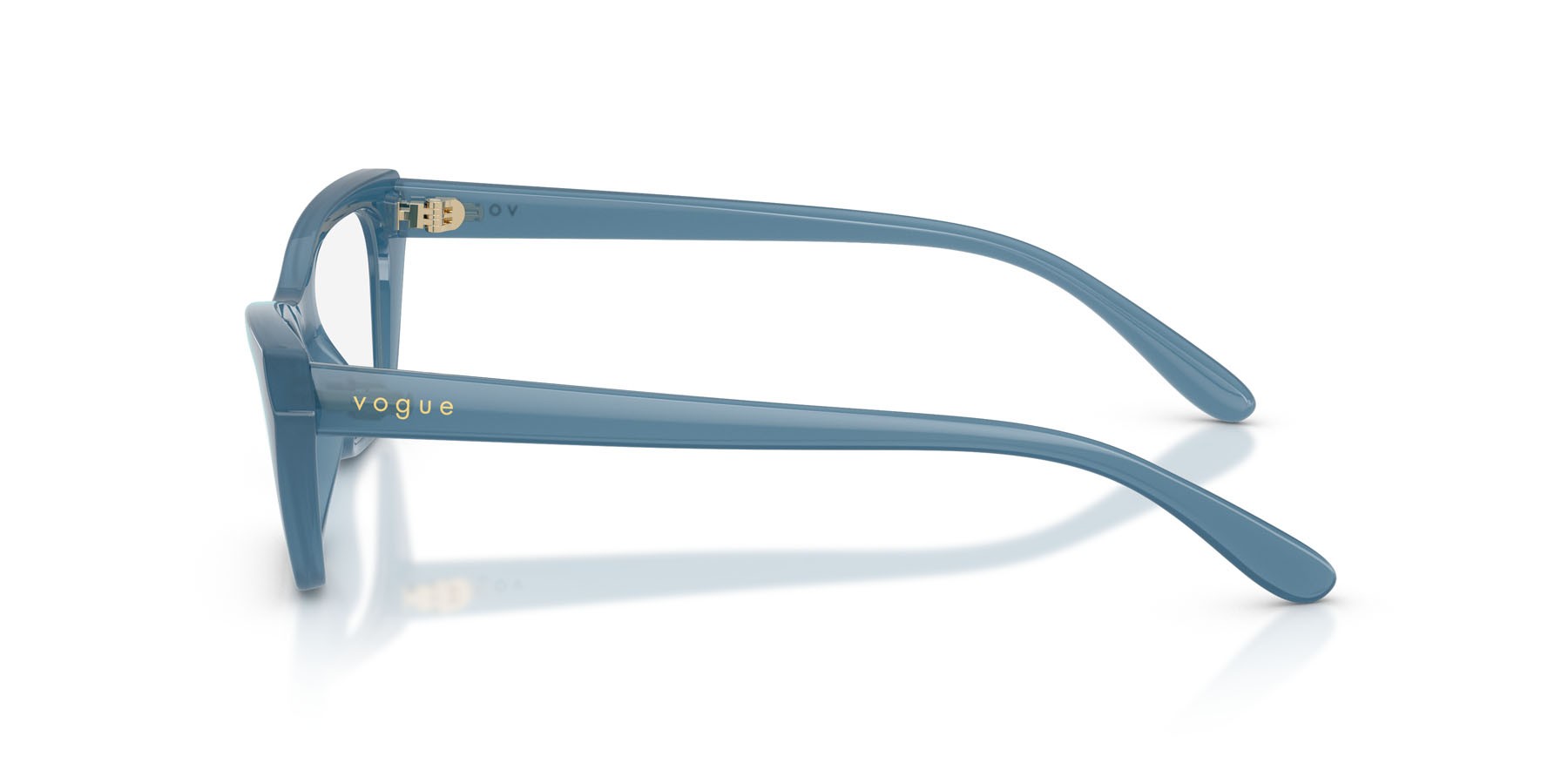 Eyeglasses Vogue VO 5670 (3036) color blu opalino shape cat eye lenses lente demo