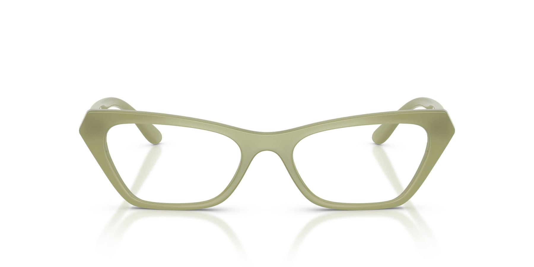 Eyeglasses Vogue VO 5670 (3254) color verde opalino shape cat eye lenses lente demo