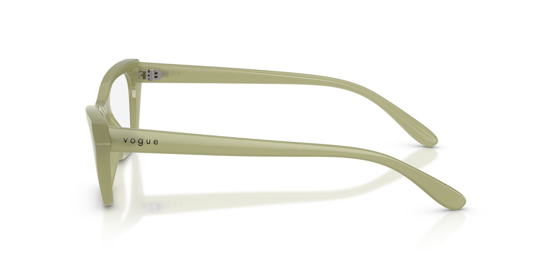 Eyeglasses Vogue VO 5670 (3254) color verde opalino shape cat eye lenses lente demo