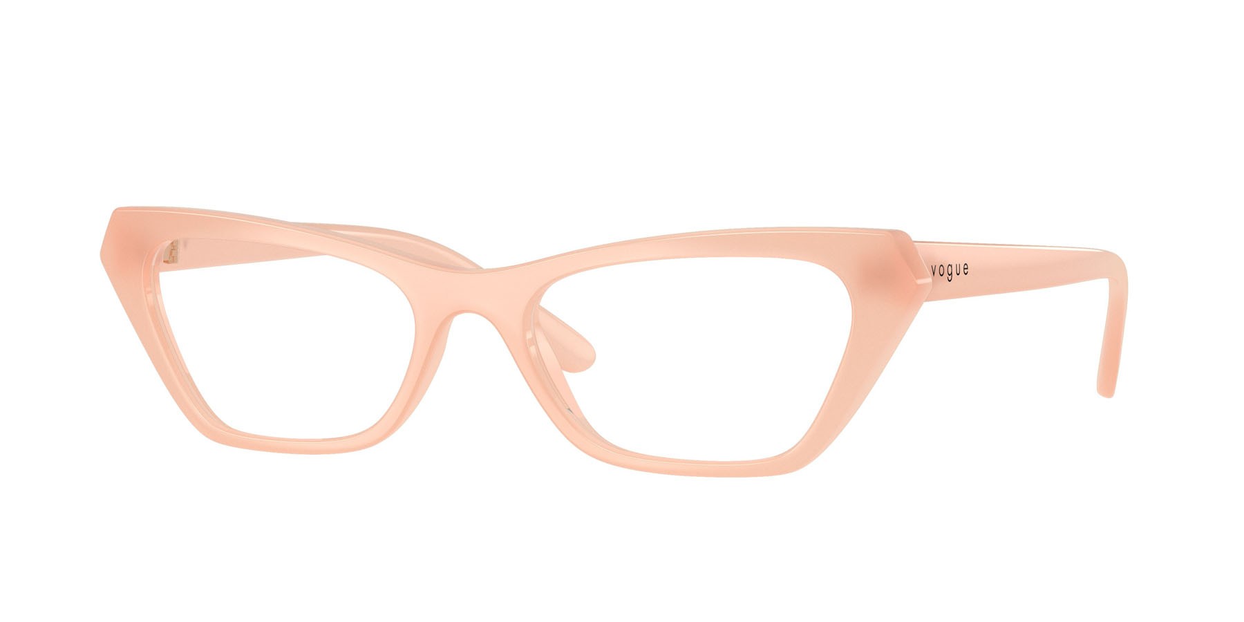Eyeglasses Vogue VO 5670 (3256) color rosa opalino shape cat eye lenses lente demo