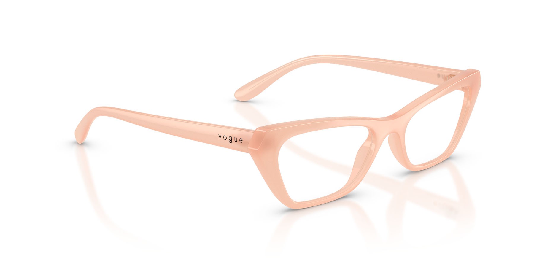 Eyeglasses Vogue VO 5670 (3256) color rosa opalino shape cat eye lenses lente demo