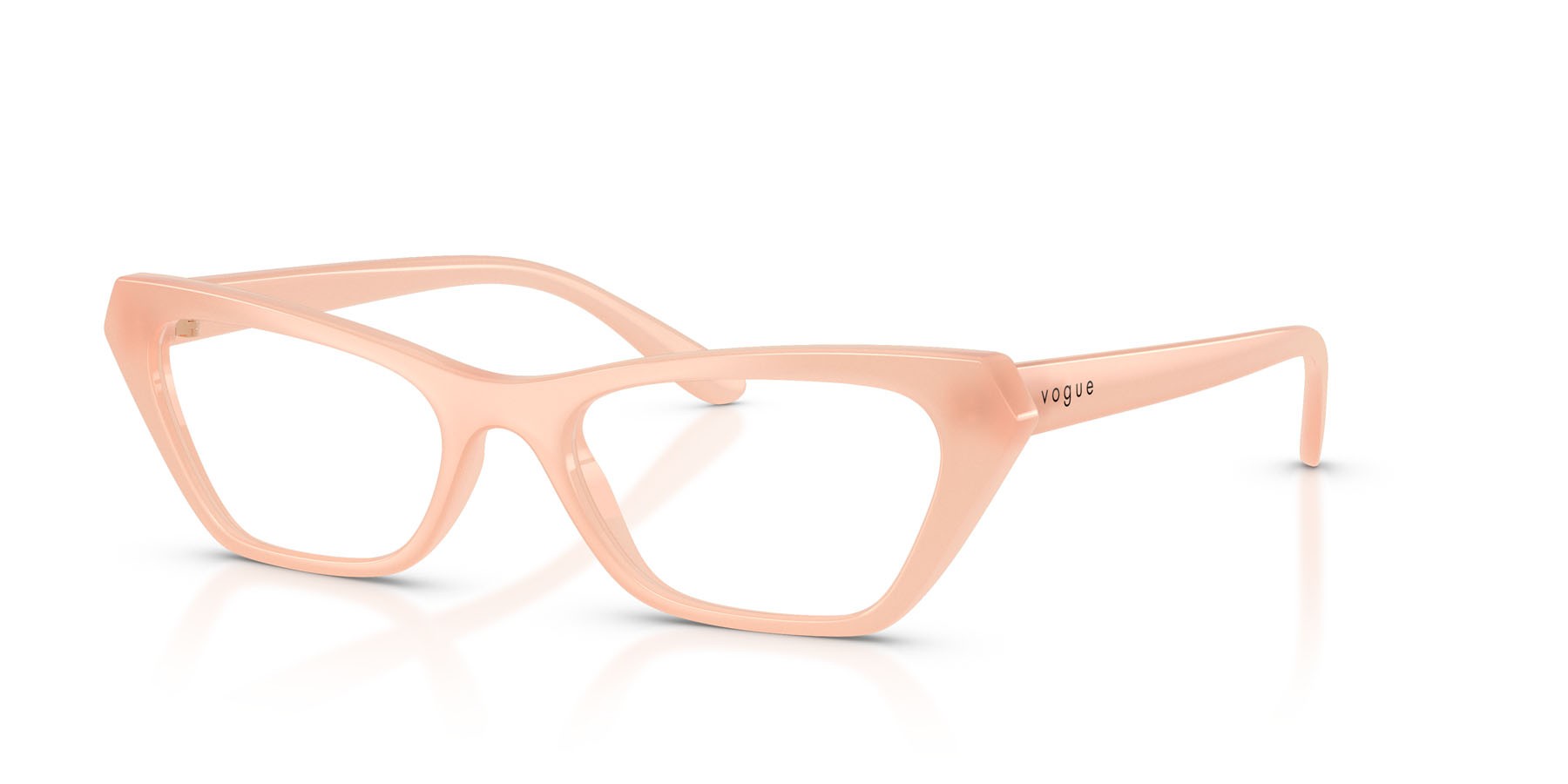 Eyeglasses Vogue VO 5670 (3256) color rosa opalino shape cat eye lenses lente demo