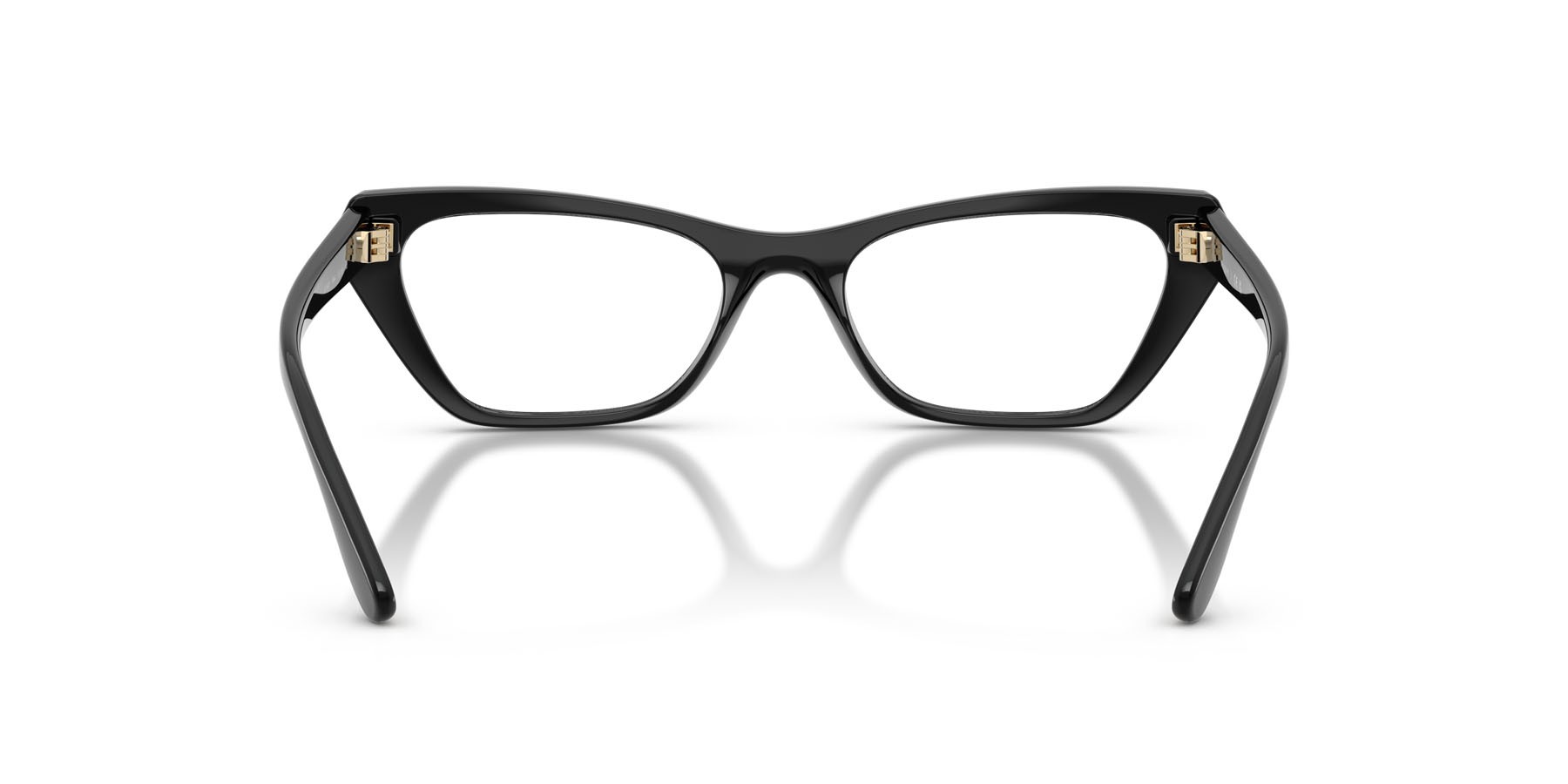 Occhiali da vista Vogue VO 5670 (W44) colore nero forma cat eye lenti lente demo