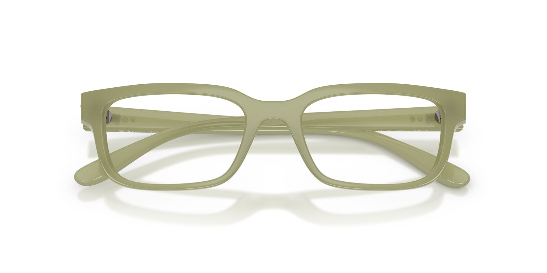 Eyeglasses Vogue VO 5671 (3254) color verde opalino shape rectangle lenses lente demo