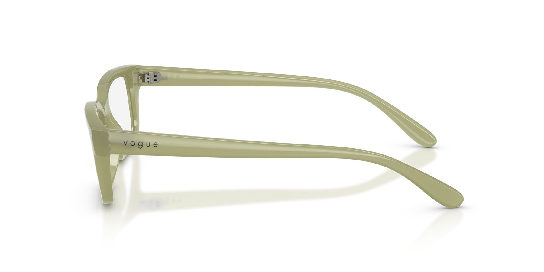 Eyeglasses Vogue VO 5671 (3254) color verde opalino shape rectangle lenses lente demo