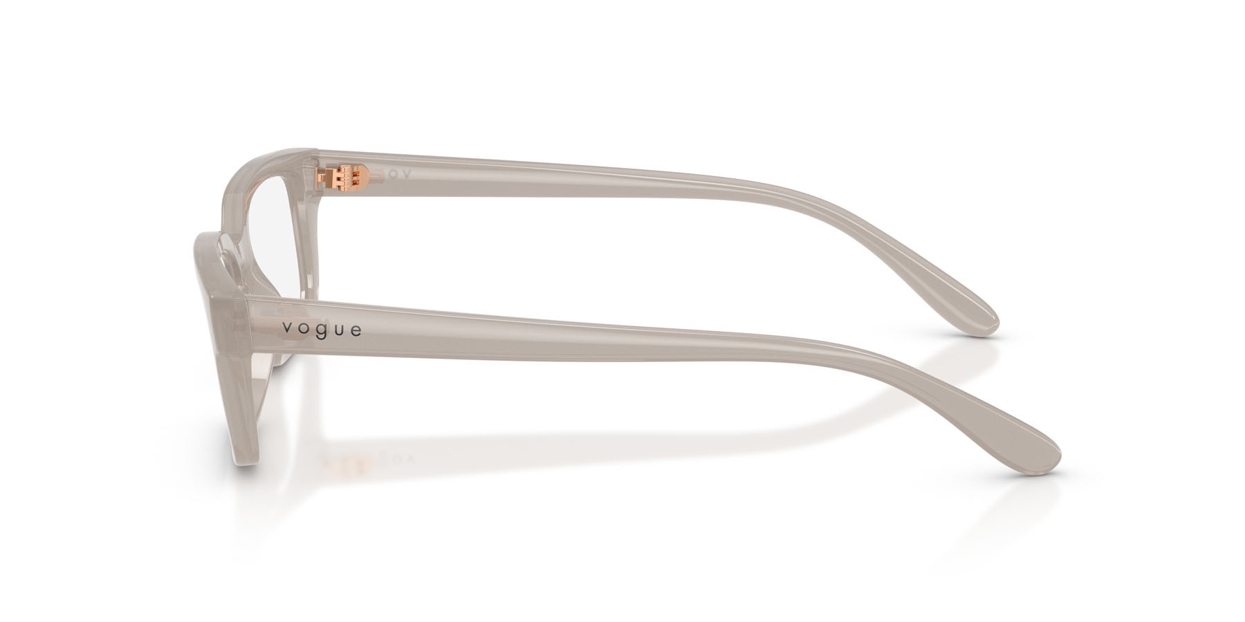 Eyeglasses Vogue VO 5671 (3257) color grigio opalino shape rectangle lenses lente demo